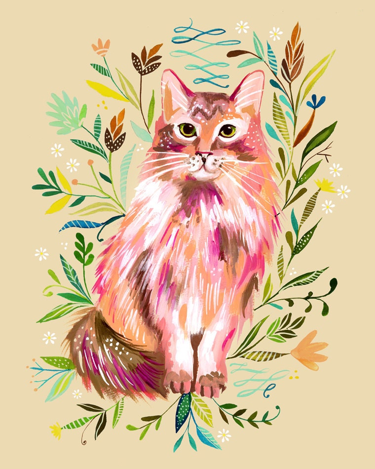 Prairie Cat Art Print