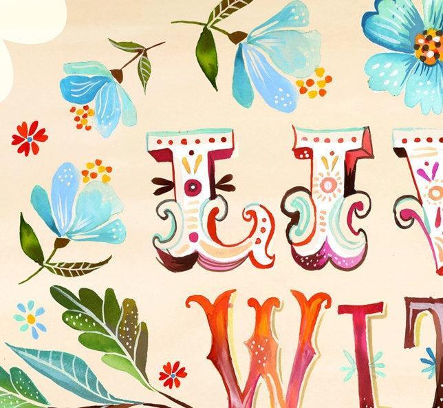 Live With Passion Art Print