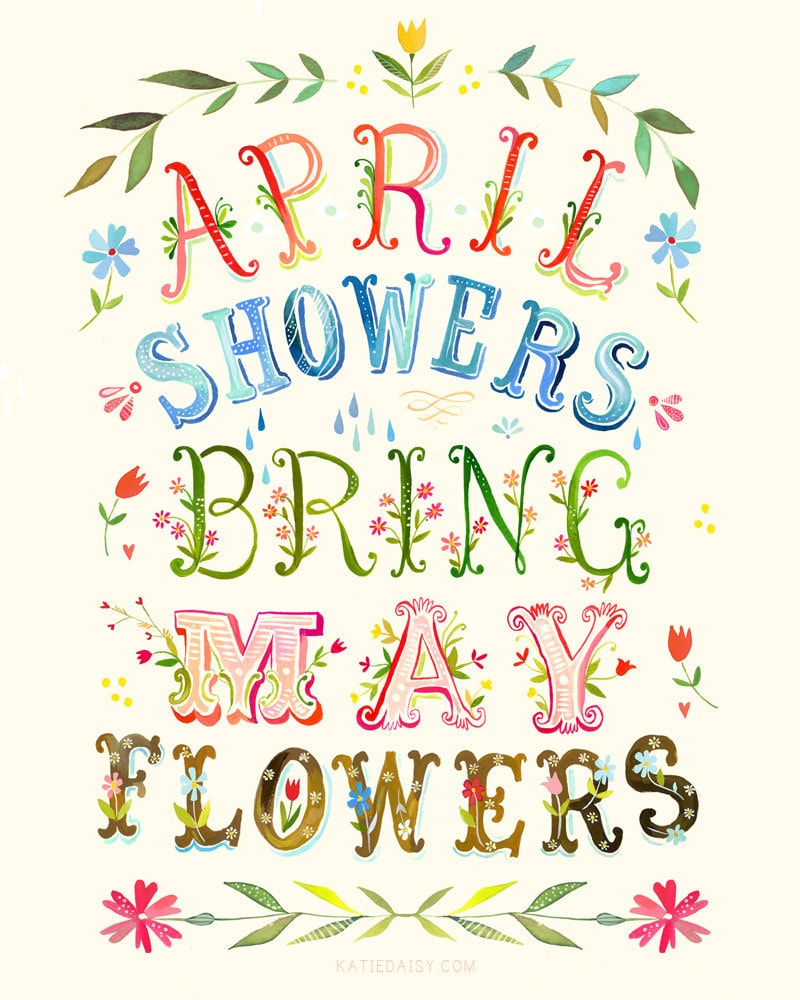 April Showers Art Print