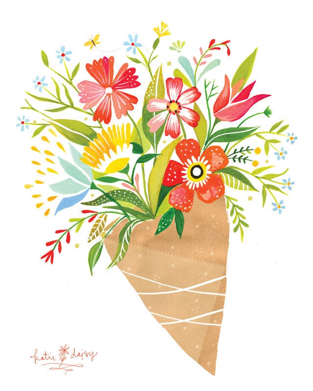 Wildflower Bouquet Art Print