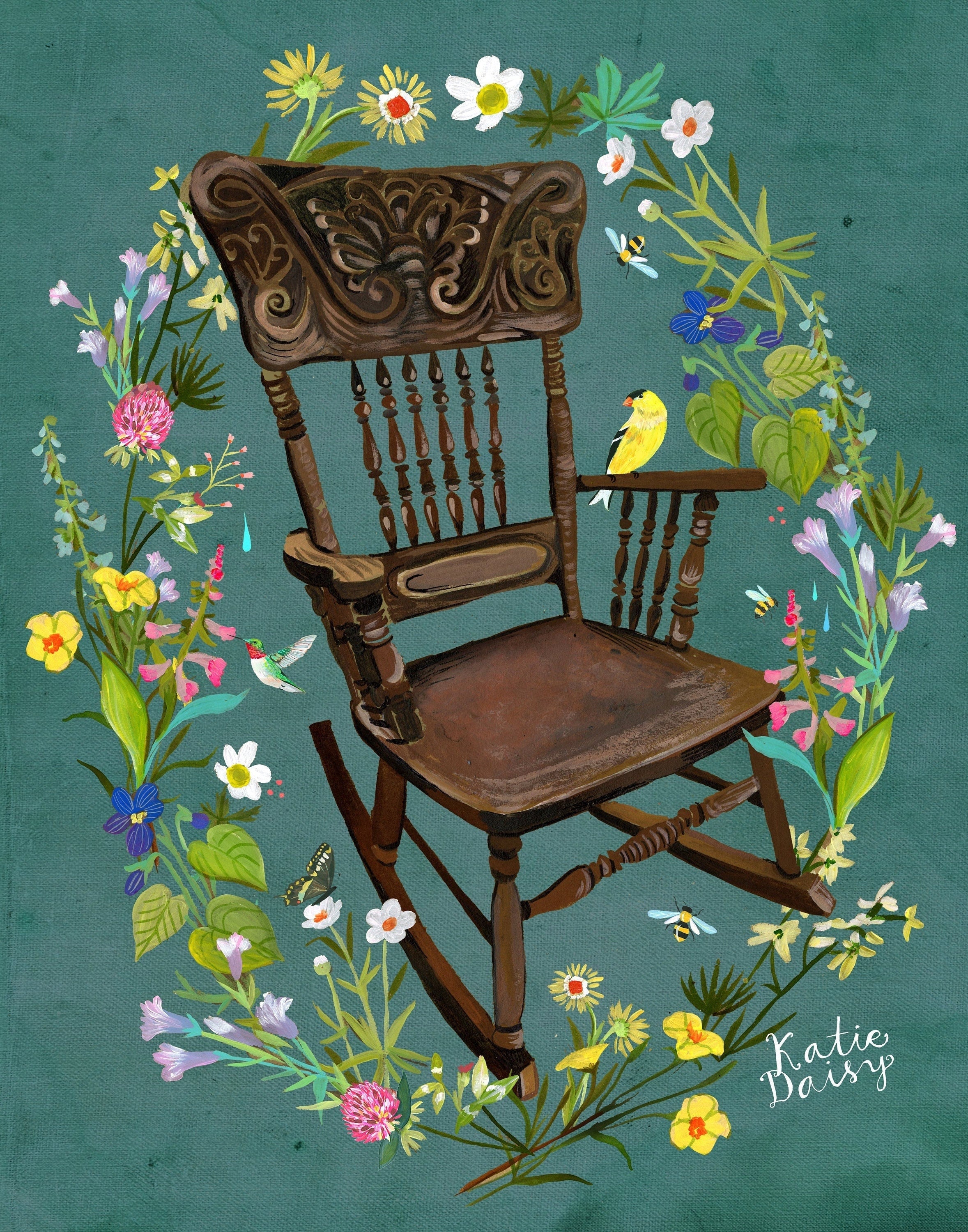 Rocking Chair Art Print