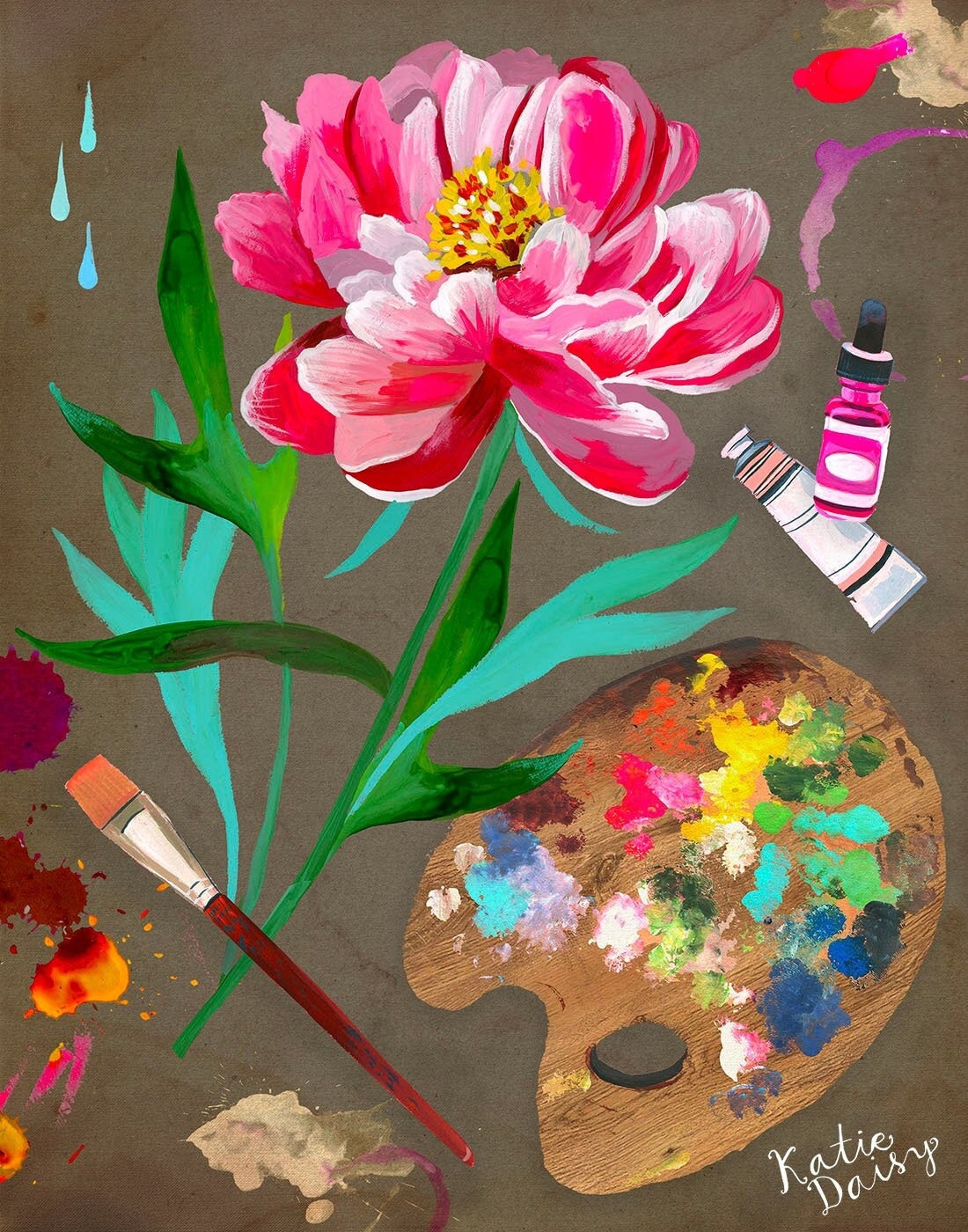 Katie's Desk Art Print