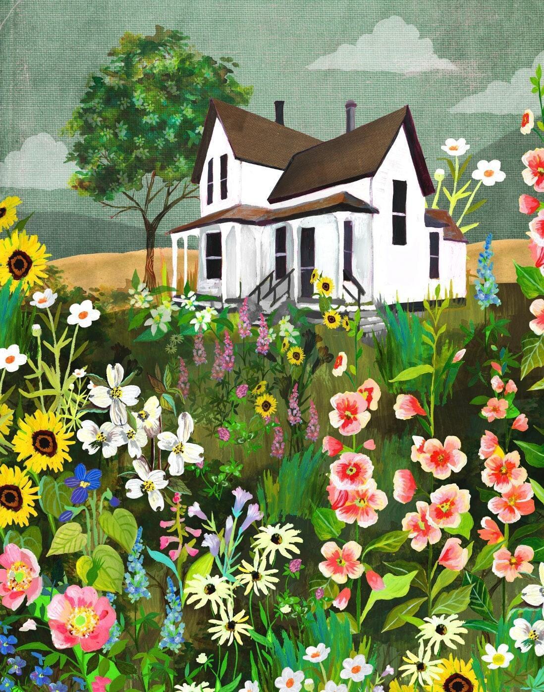 Meadow House Art Print