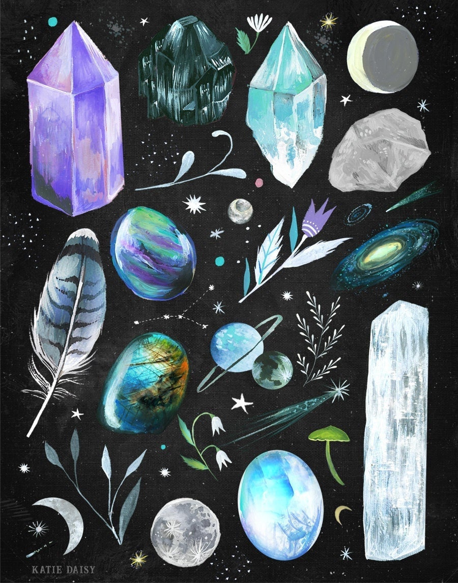 Crystal Collection Art Print