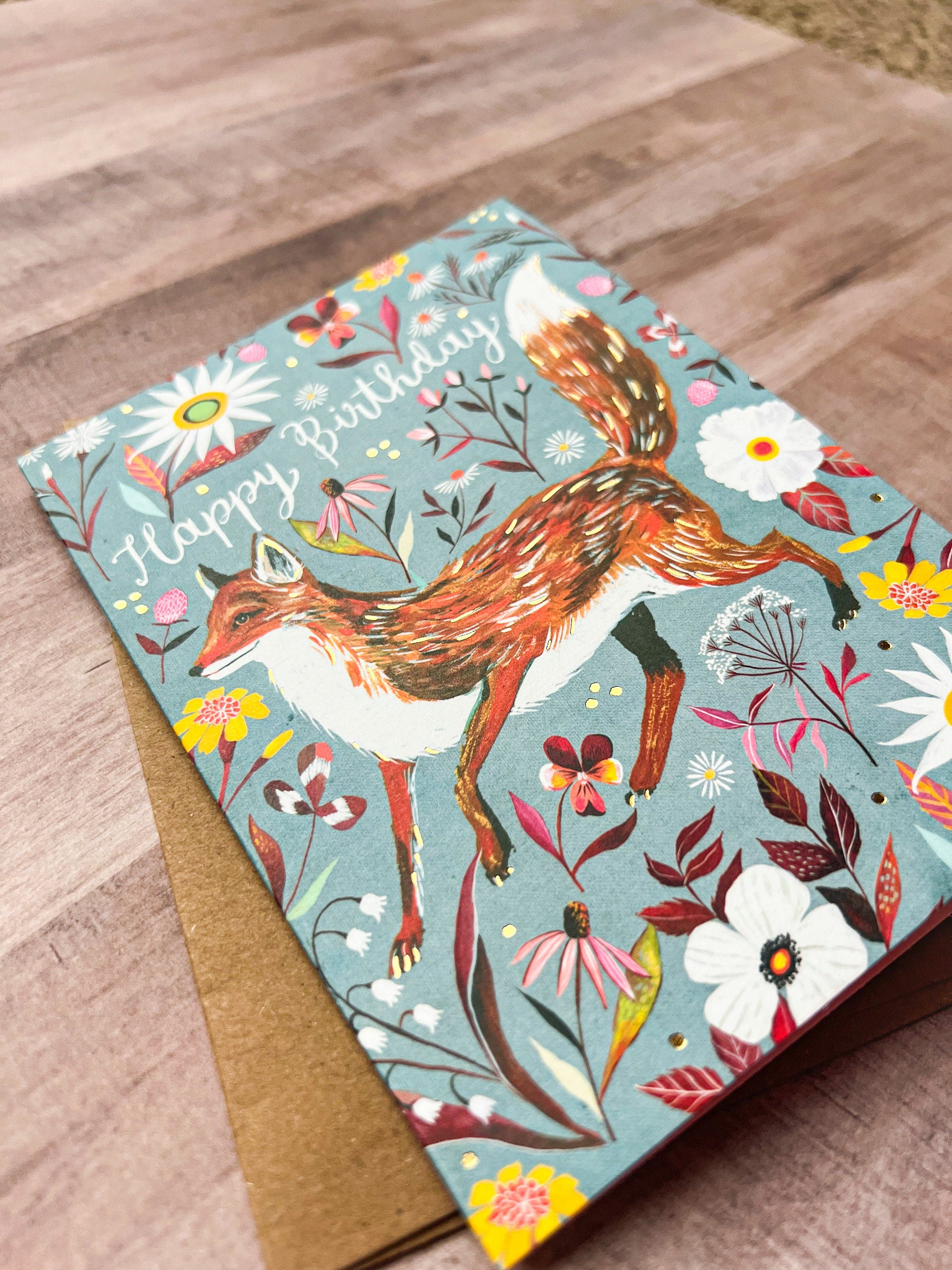 Fox Birthday - Greeting Card