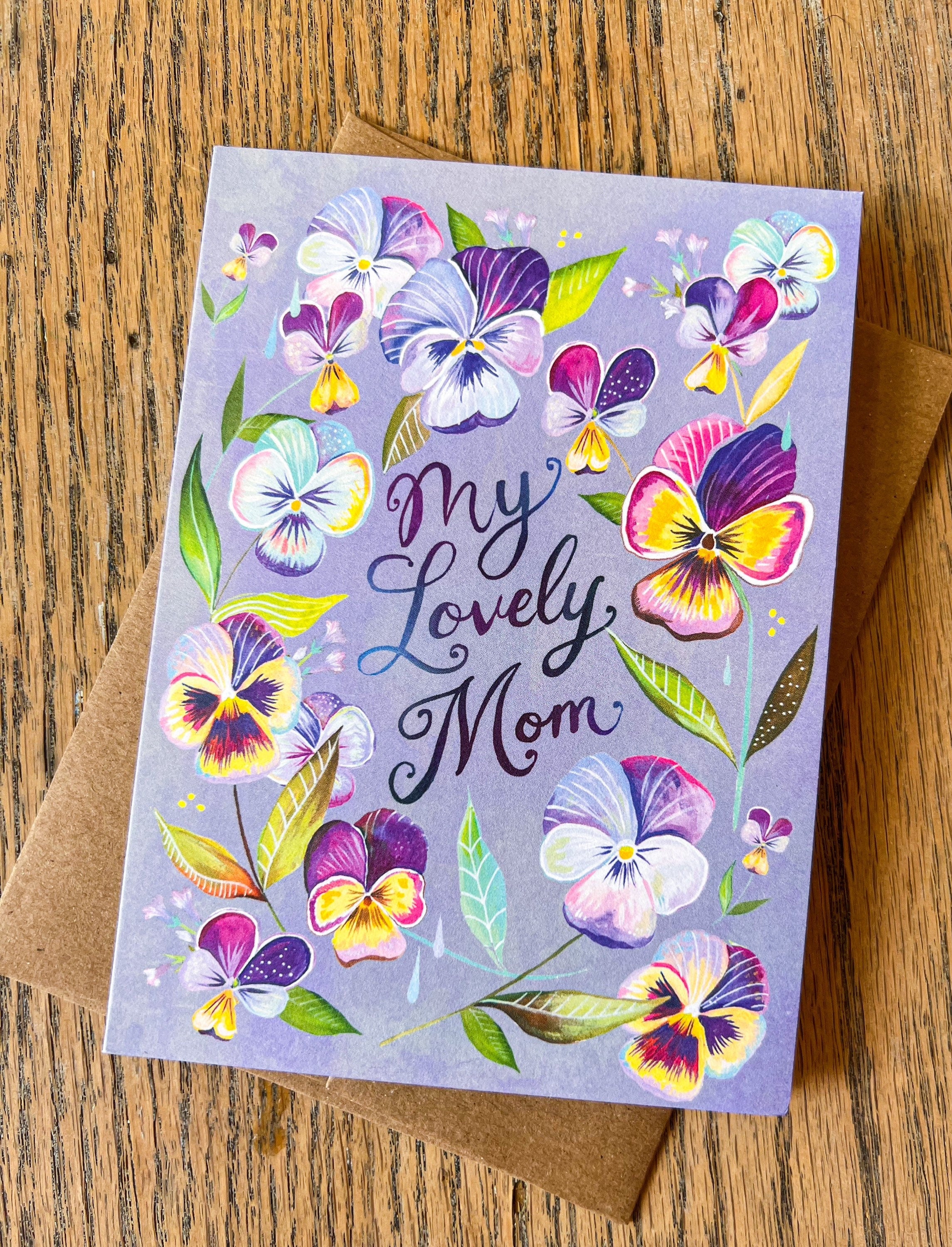 Lovely Mom Pansies - Mother’s Day Card