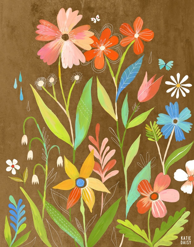June Garden Art Print