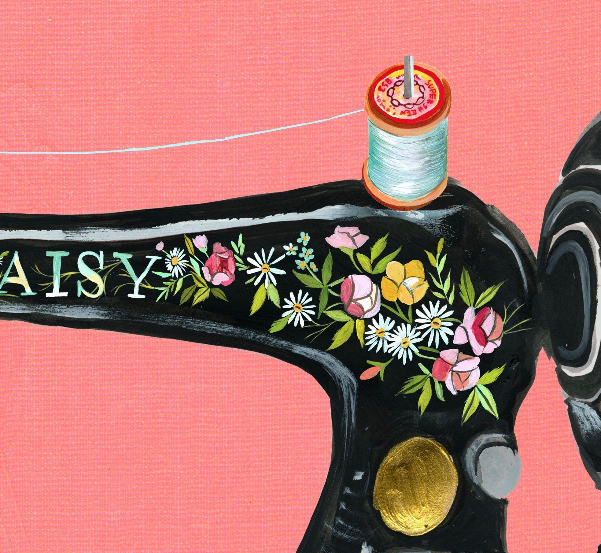 Antique Sewing Machine Art Print