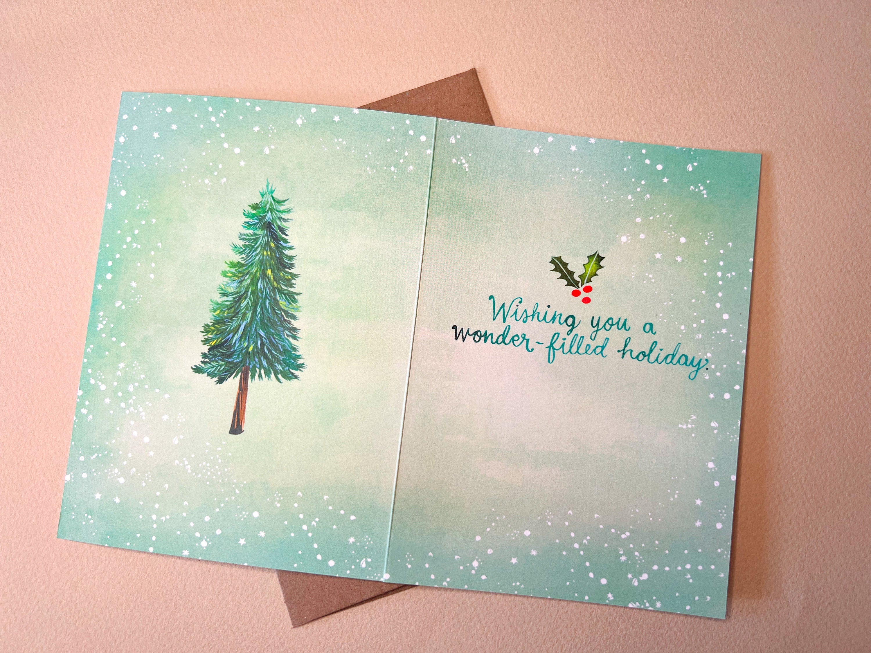 Snowy Owl Holiday Card