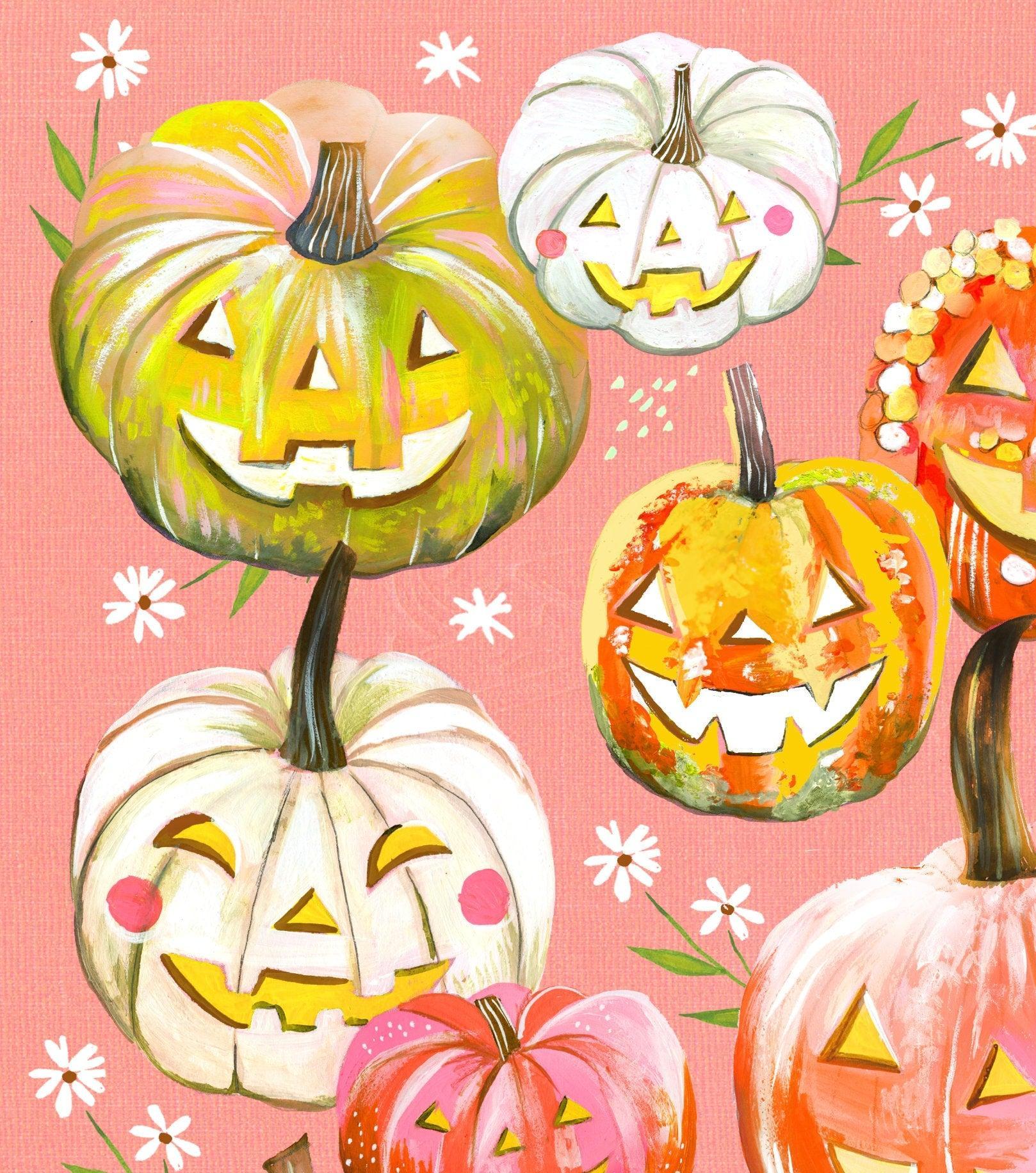 Jack-o-Lanterns Art Print