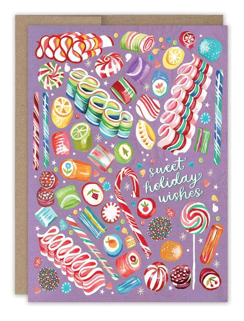 Ribbon Candy Holiday Card