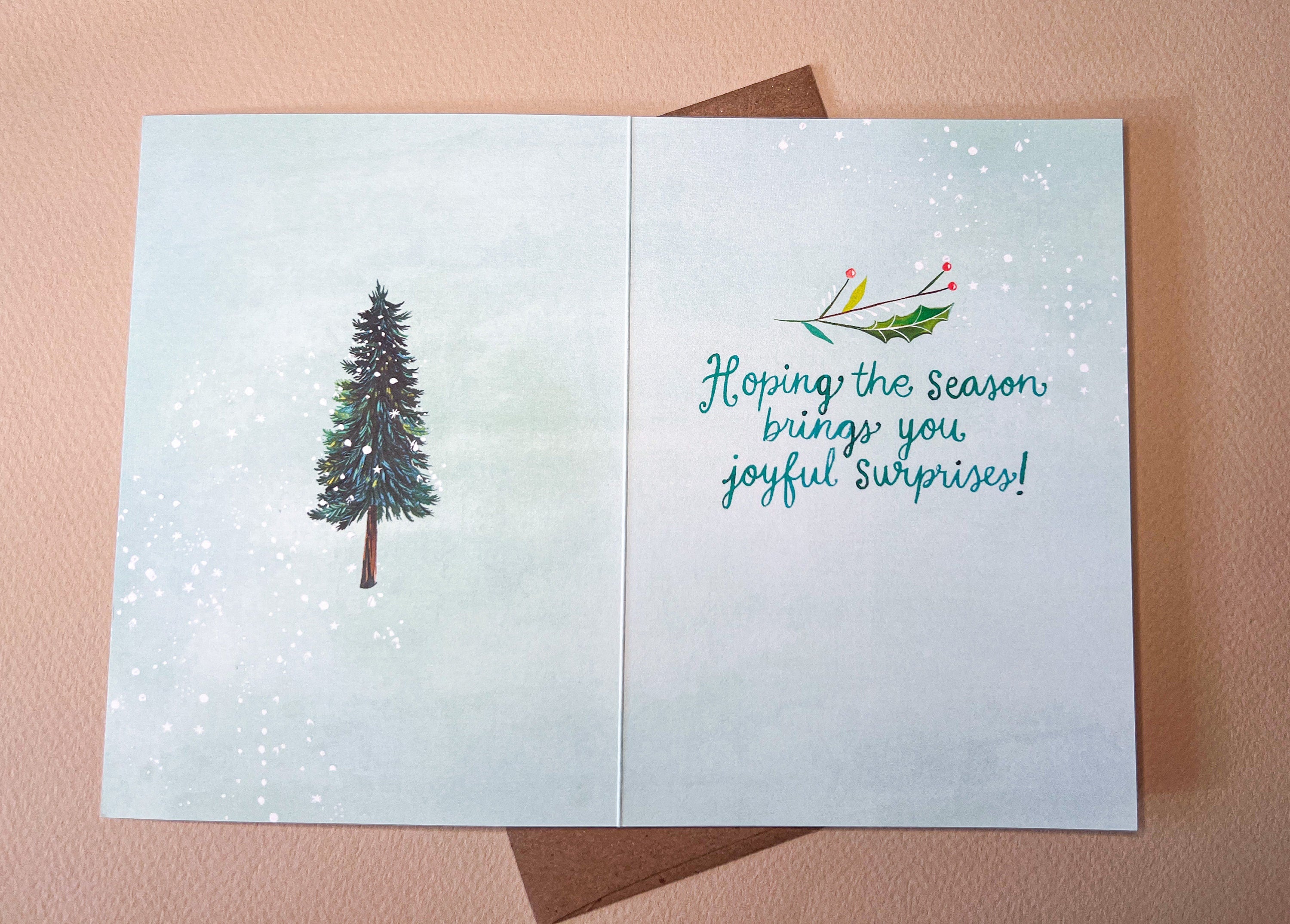 Wonderland Fox Holiday Card