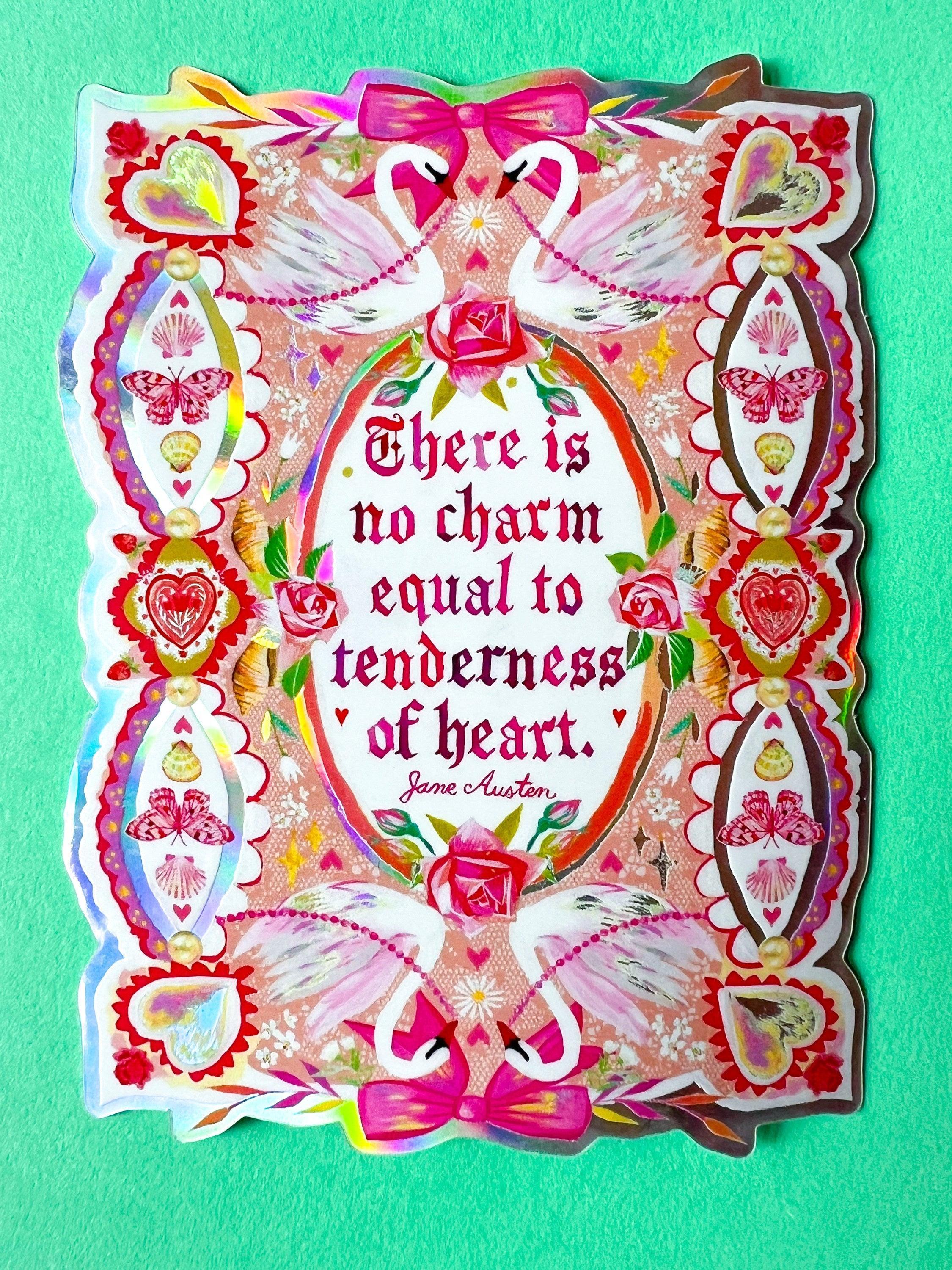 Tenderness of Heart Sticker with Holographic Accents