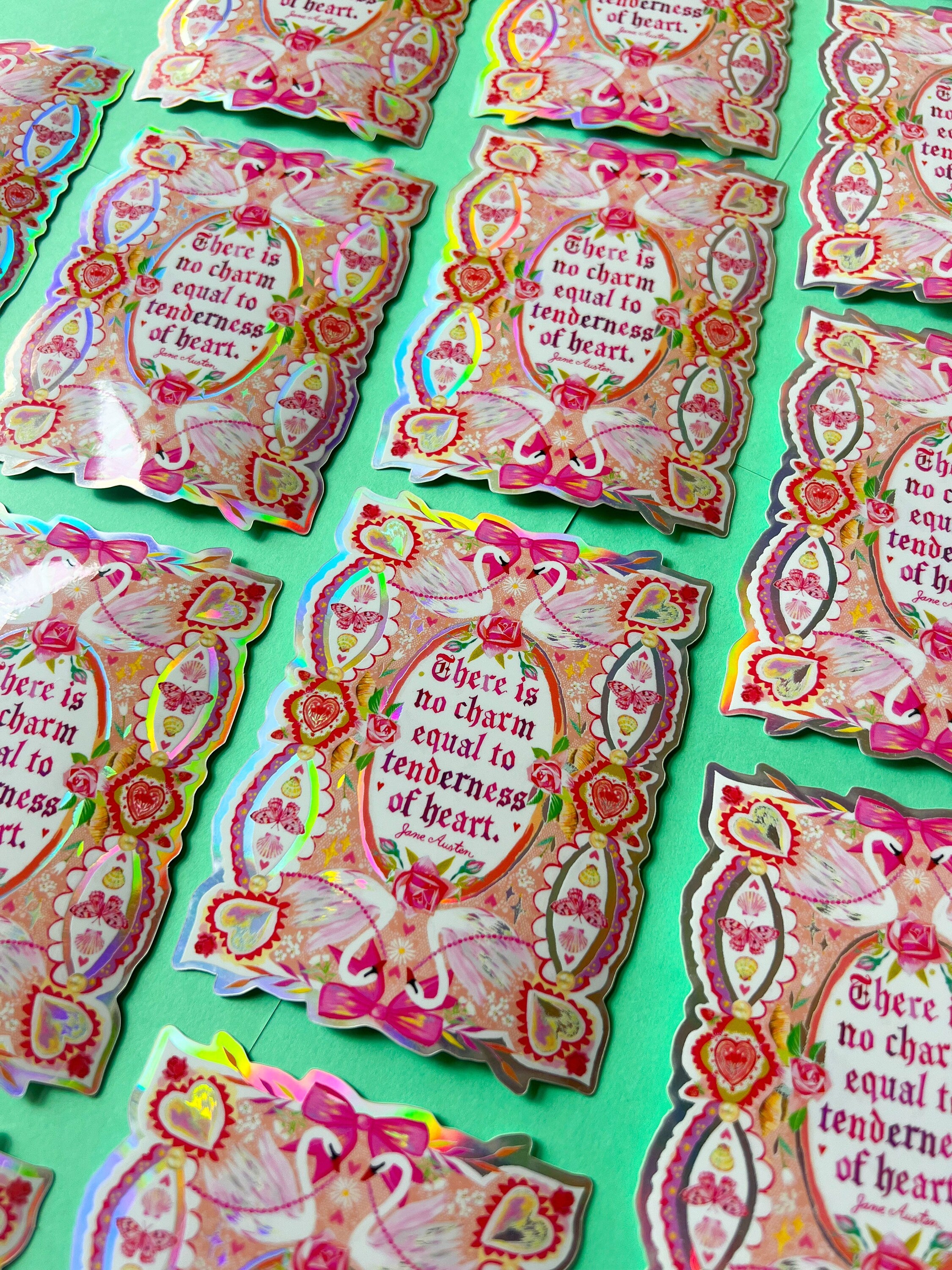 Tenderness of Heart Sticker with Holographic Accents