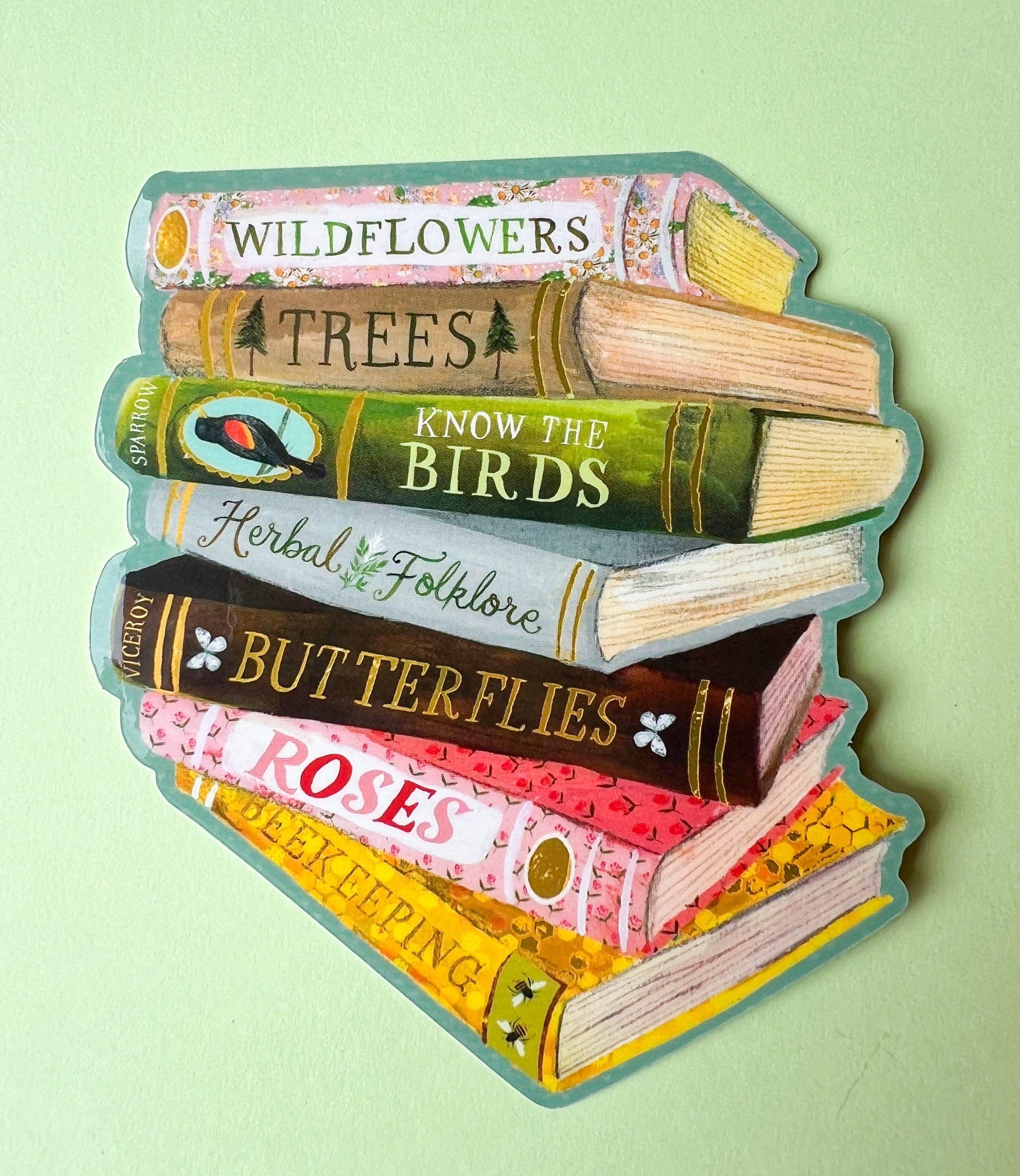 Books Die-Cut Sticker