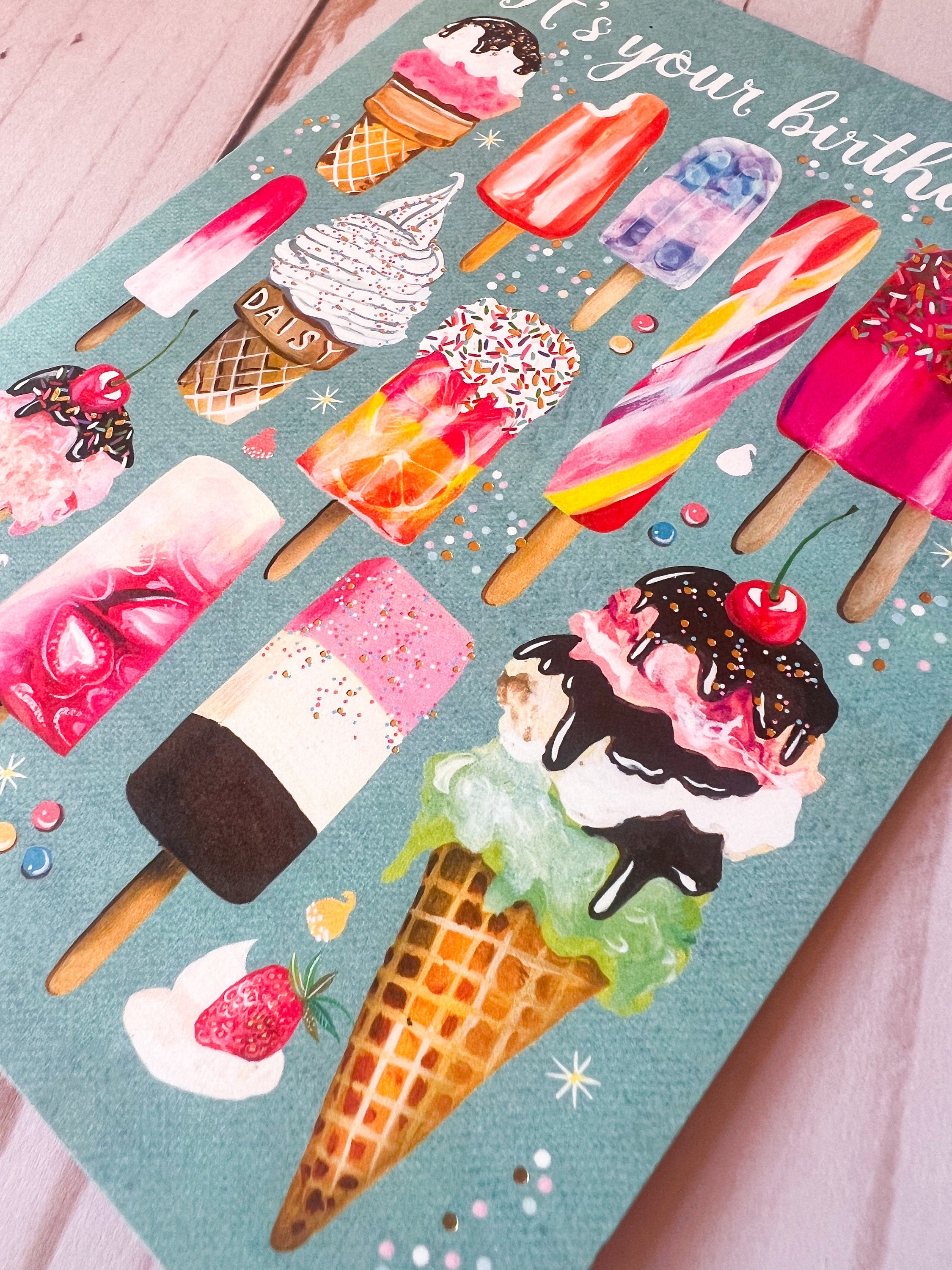 Frozen Treats - Birthday Card