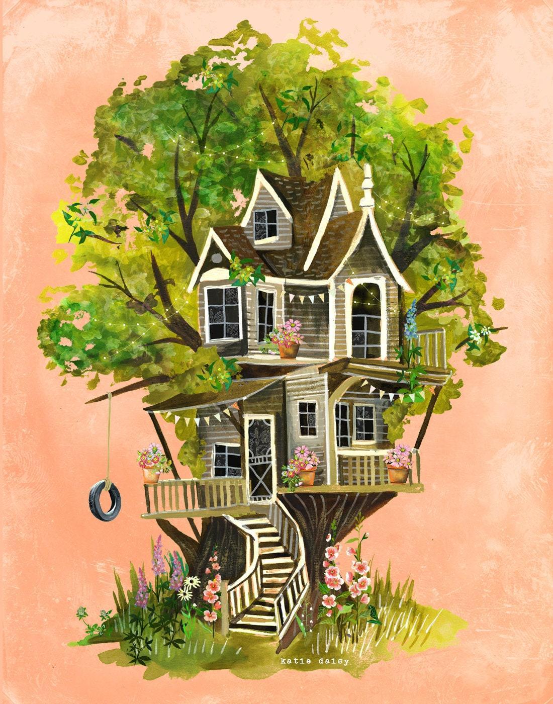 Treehouse Art Print