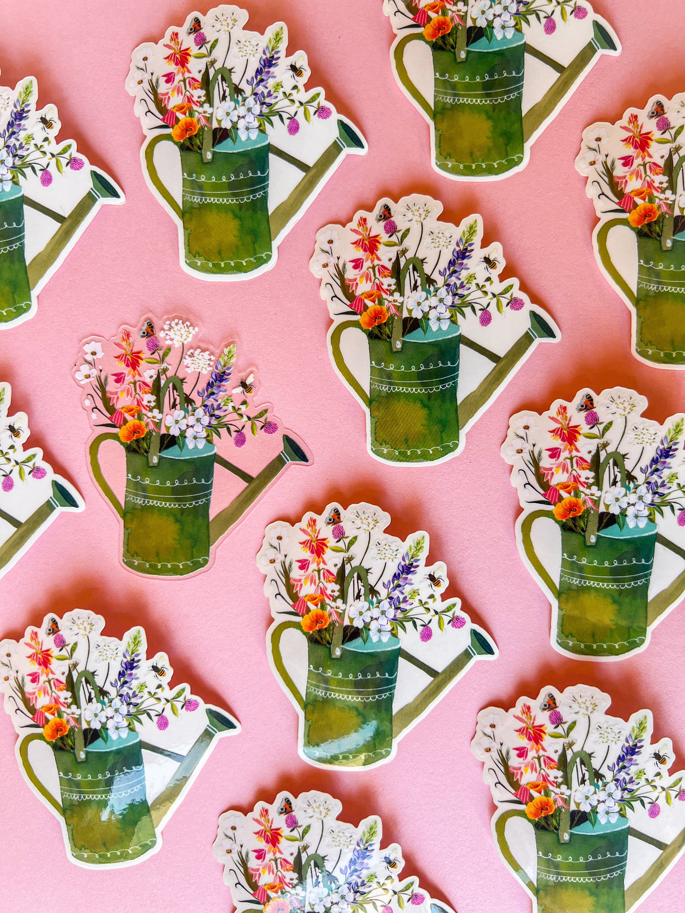 Watering Can Clear Sticker