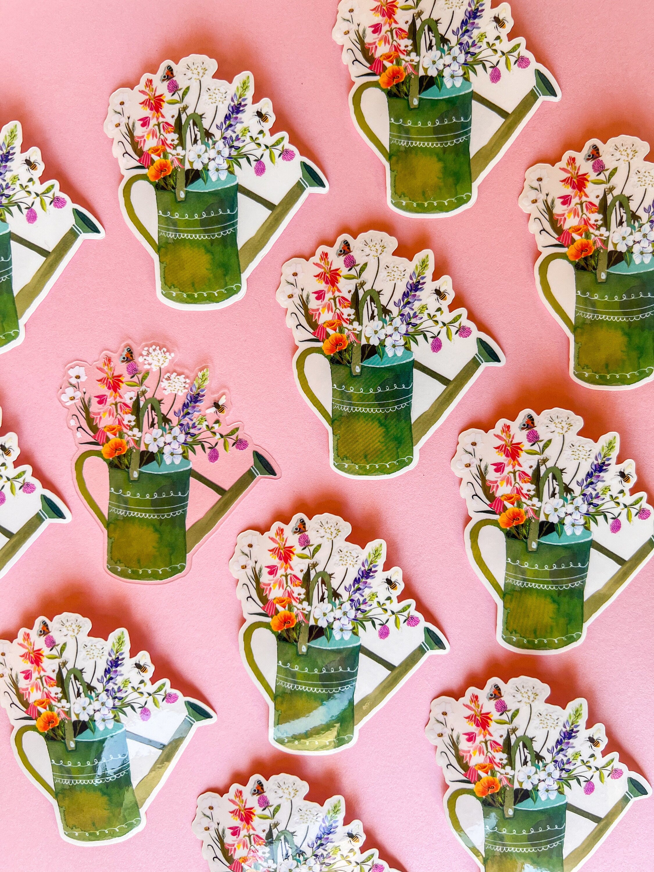 Watering Can Clear Sticker