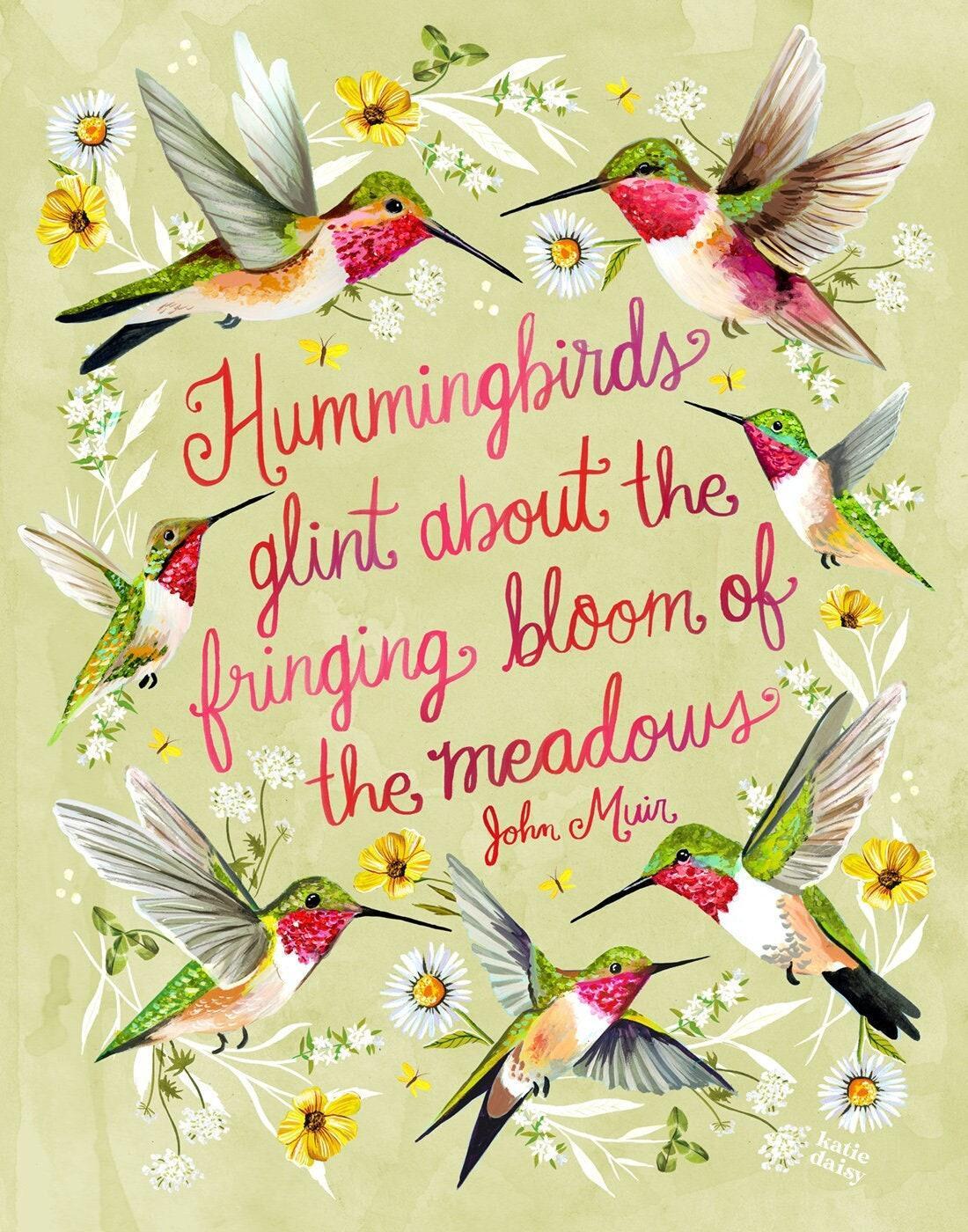 Hummingbirds Art Print