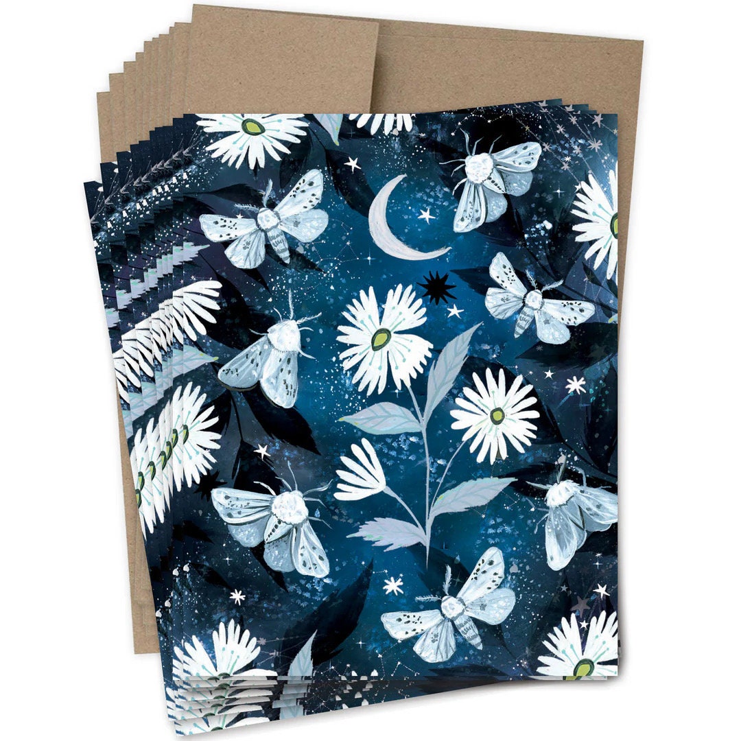 Moth Notecard Set