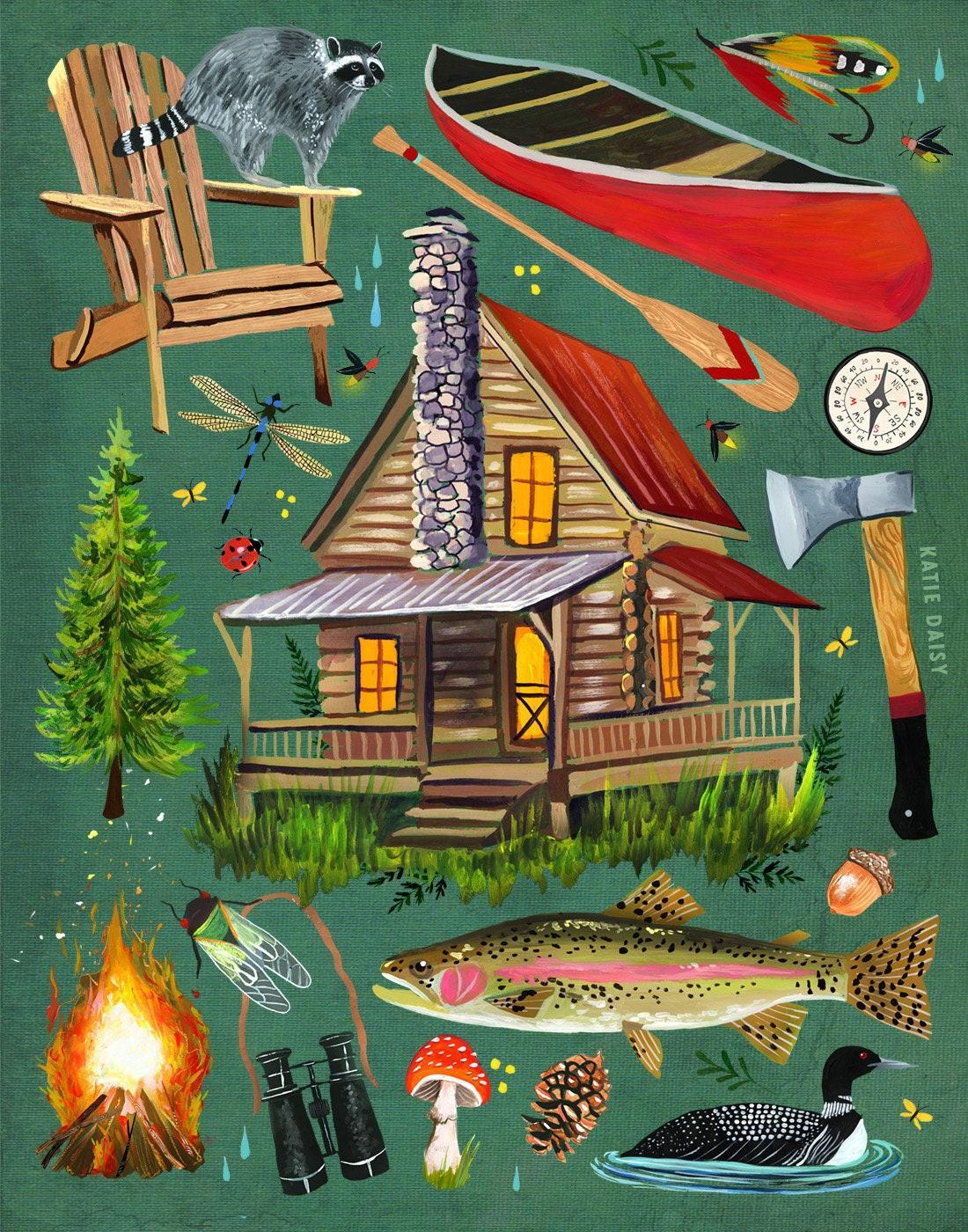 Cabin Life Art Print