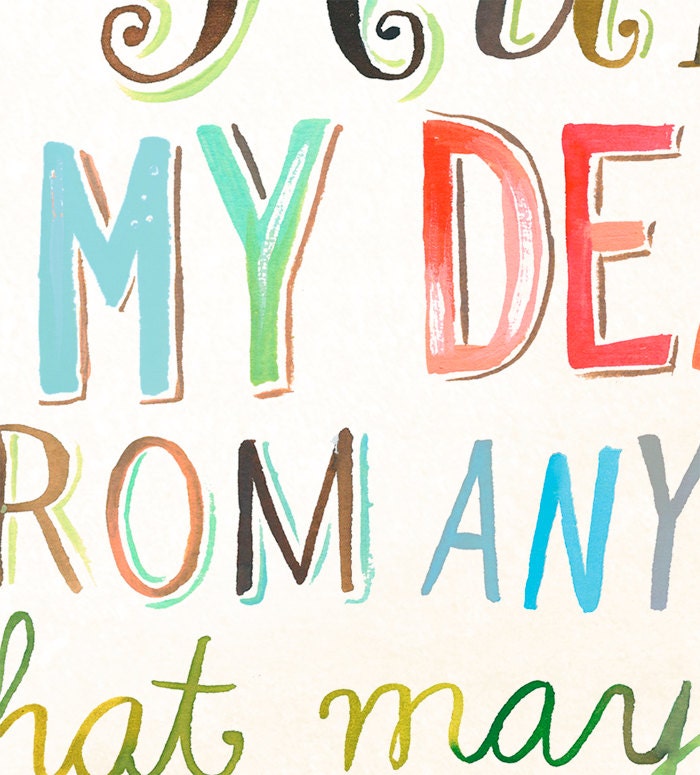 Run My Dear Art Print