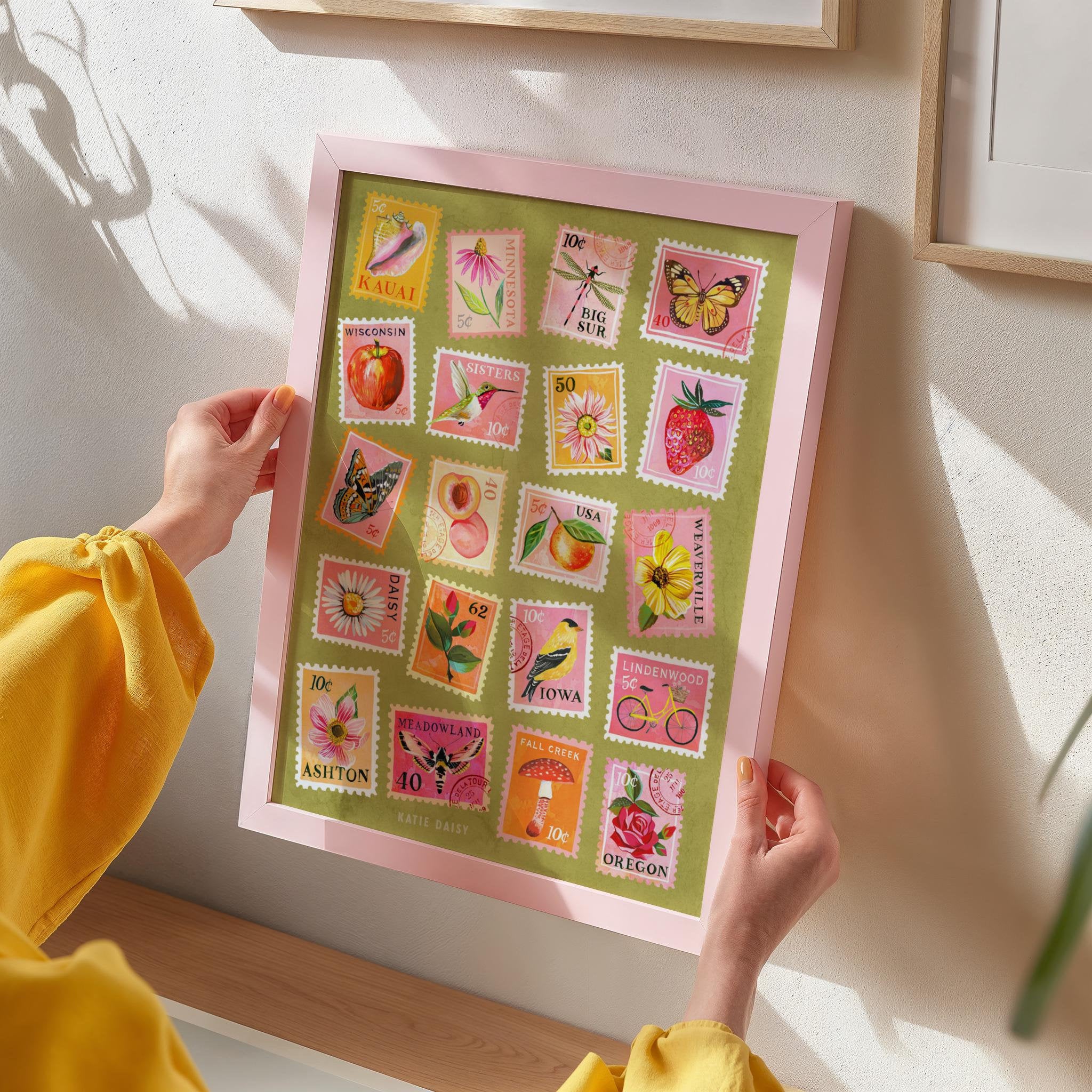 Stamp Collection Art Print