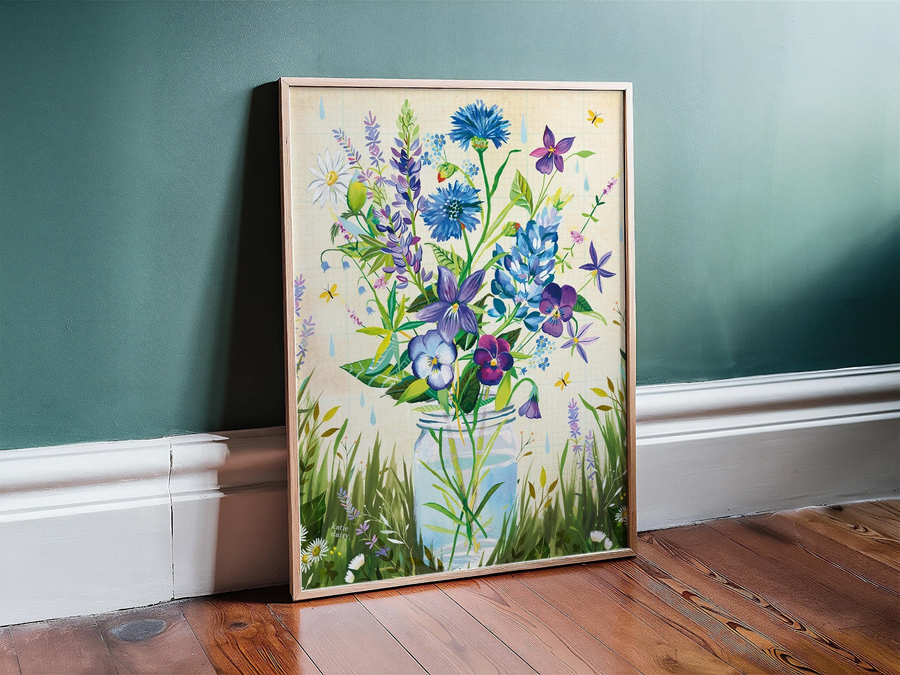 Violet Bouquet Art Print