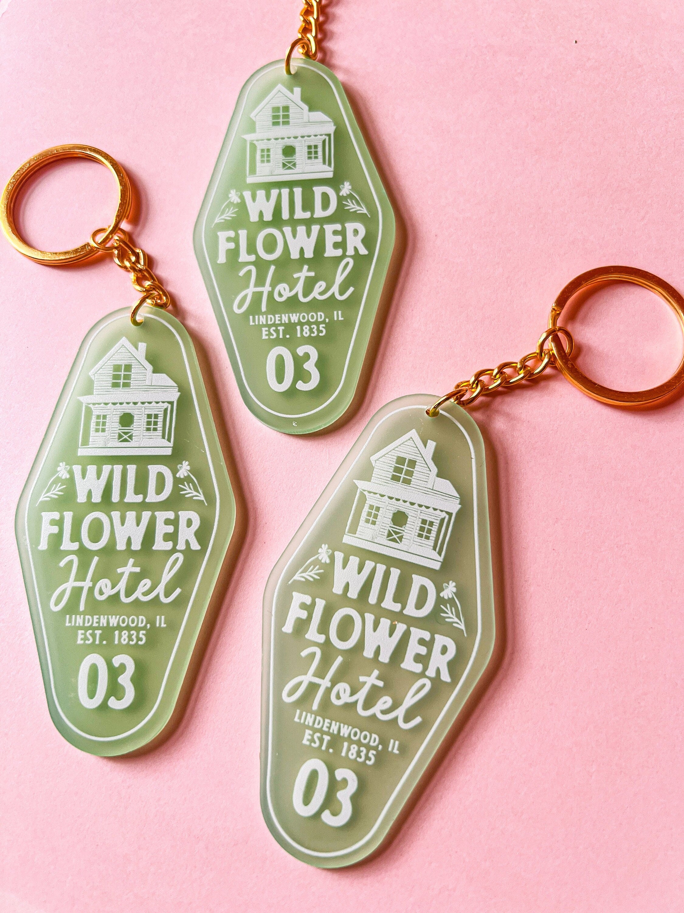Wildflower Hotel Keychain