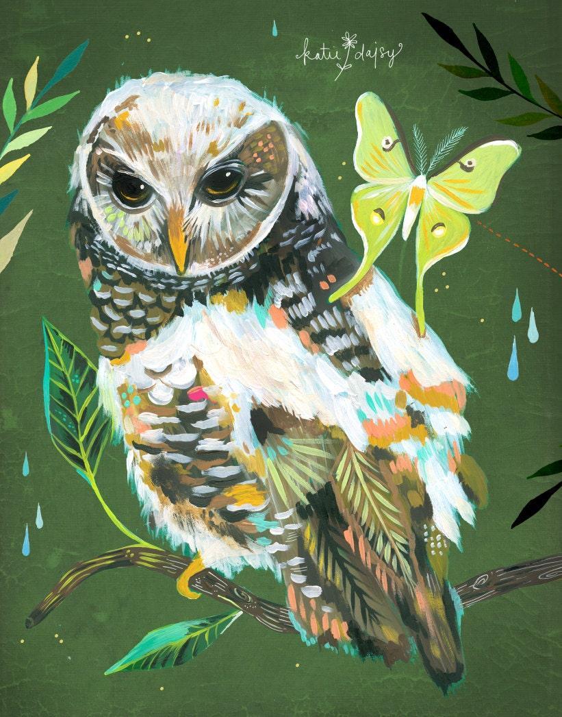 Hazel and Luna Art Print