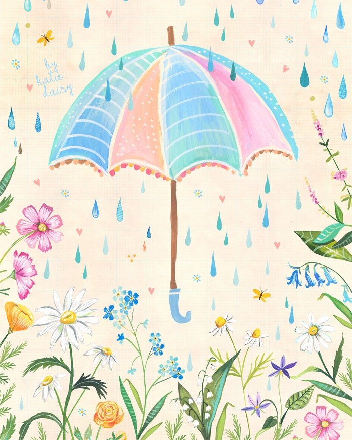 Spring Rain Art Print
