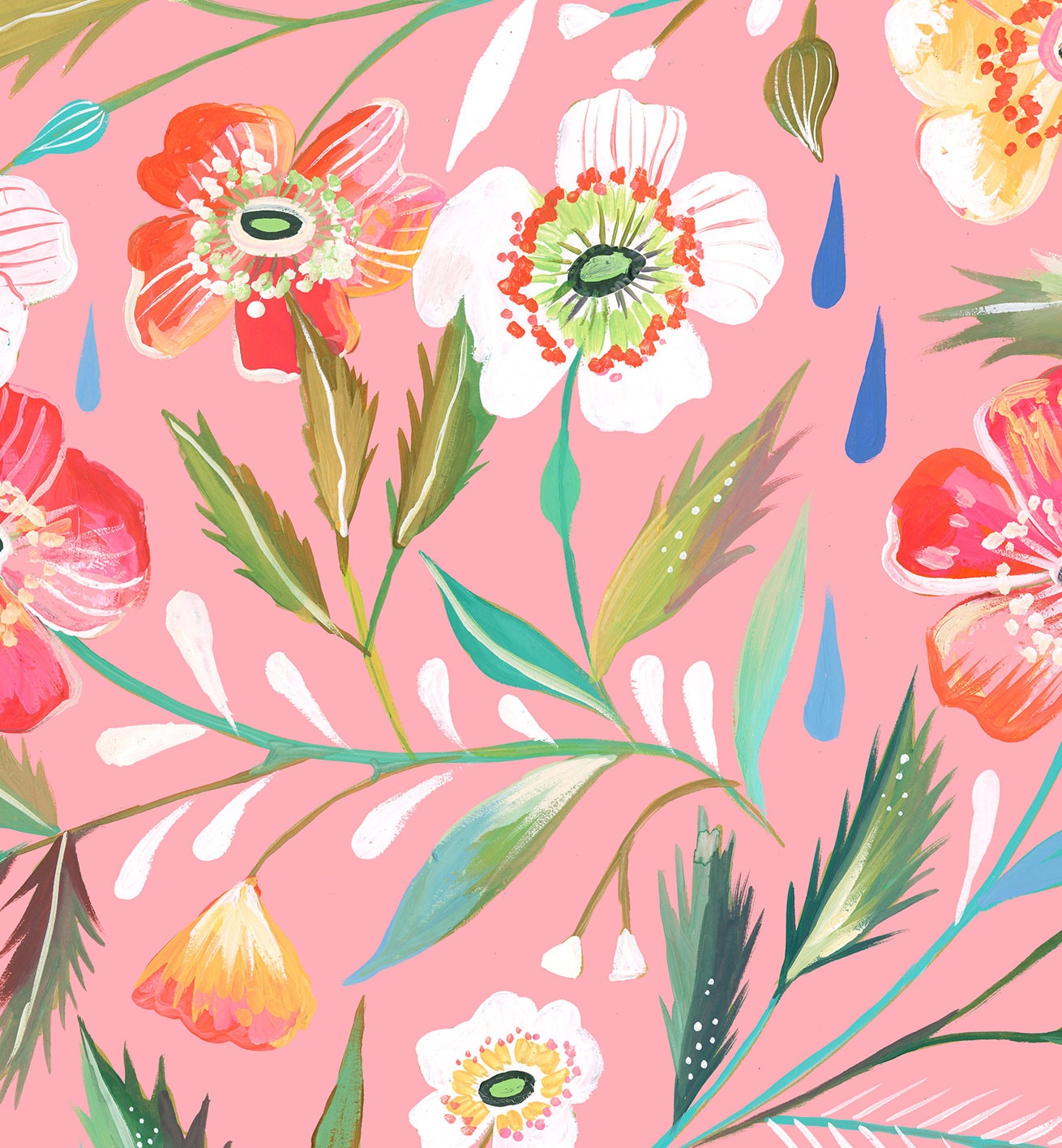 Anemone Garden Art Print