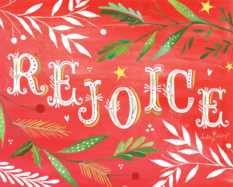 Rejoice Holiday Art Print