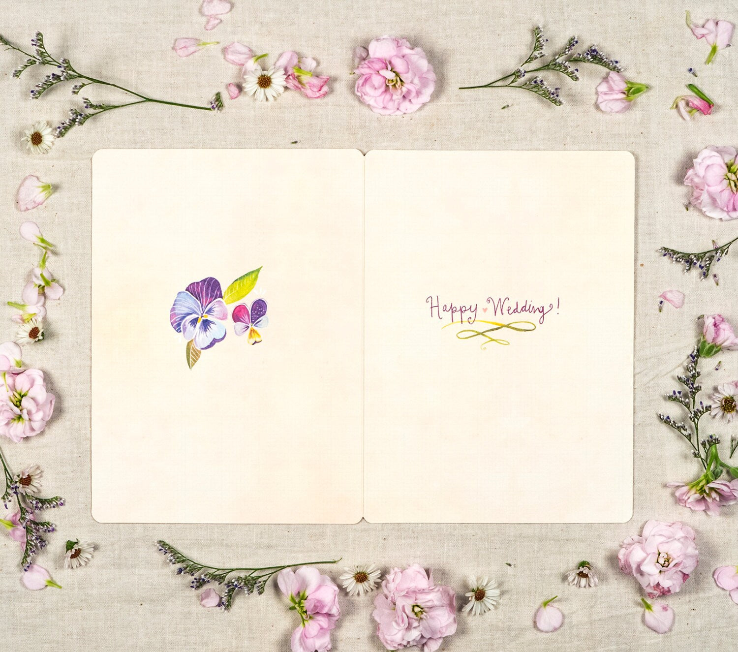 Fall For Each Other - Wedding Greeting Card