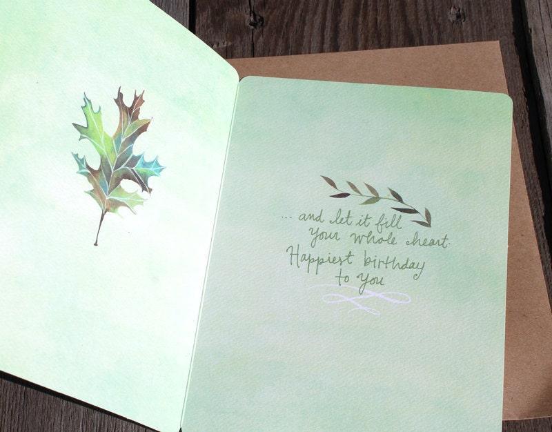 Breathe in the Beauty of Today - Birthday Card