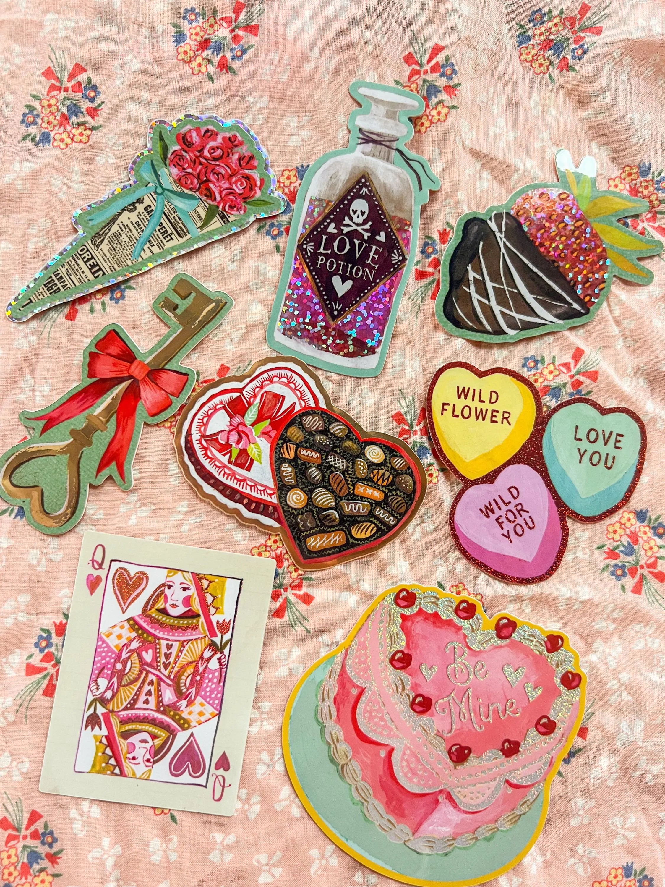 A Very Lovely Sticker Pack - Set of 8