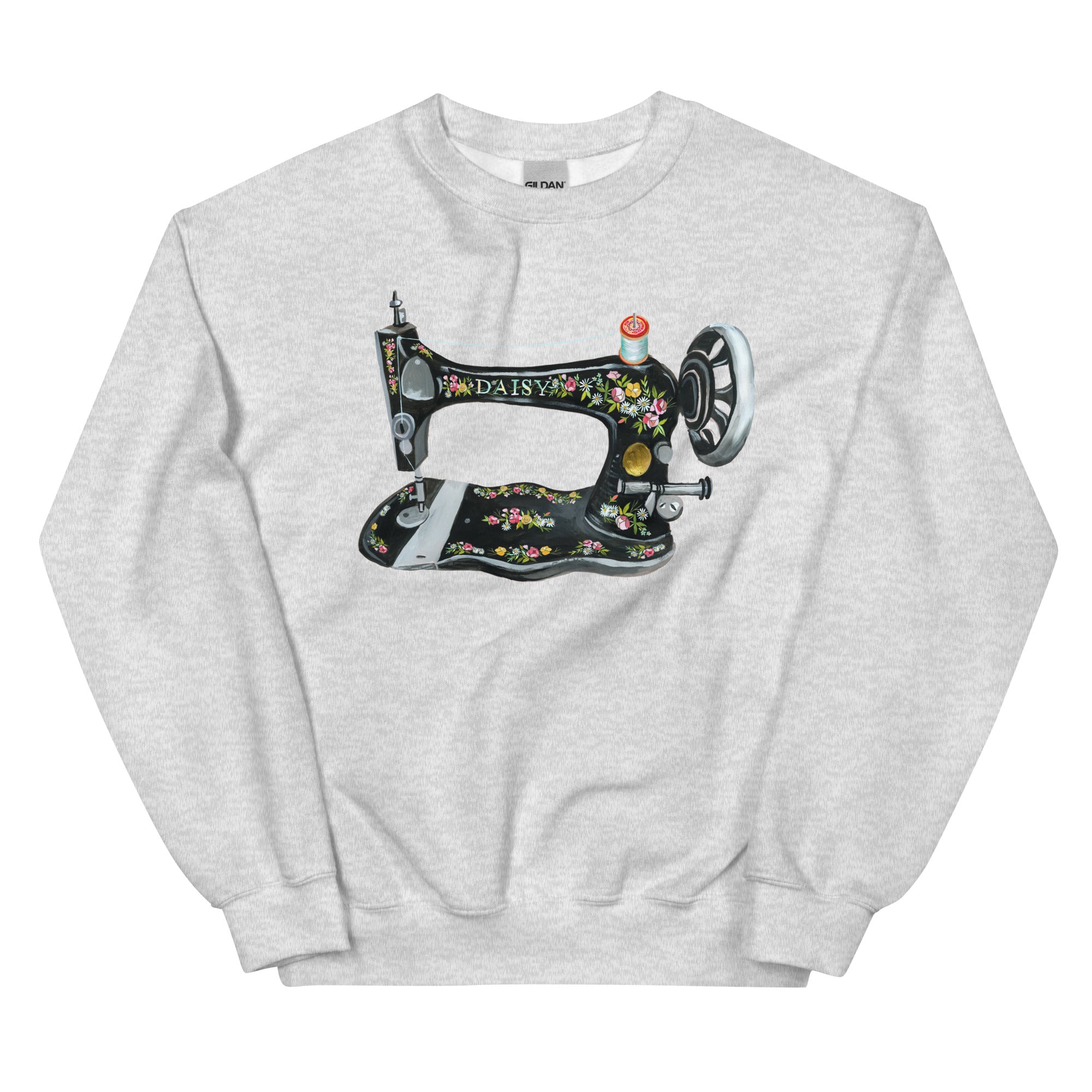 Sewing Machine Unisex Sweatshirt Ash