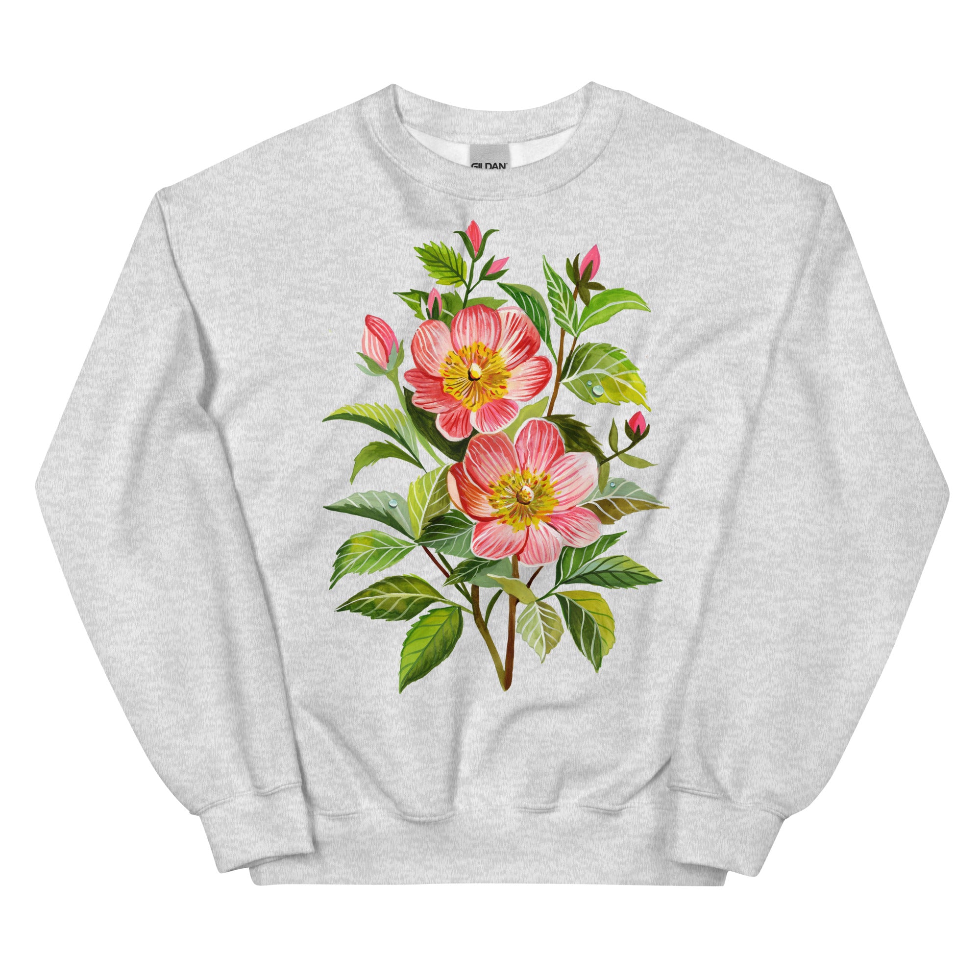 Lovely Rose Unisex Sweatshirt Ash