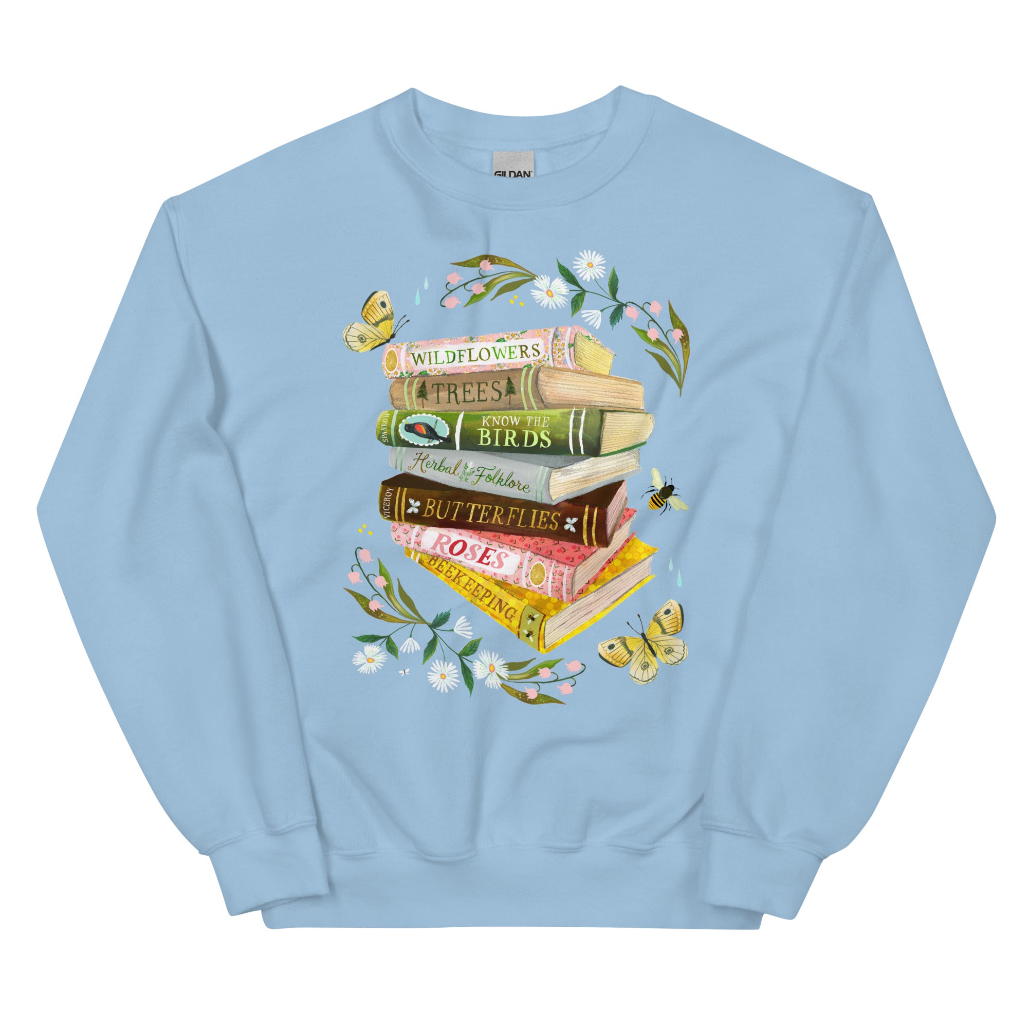 Books Unisex Sweatshirt Light Blue