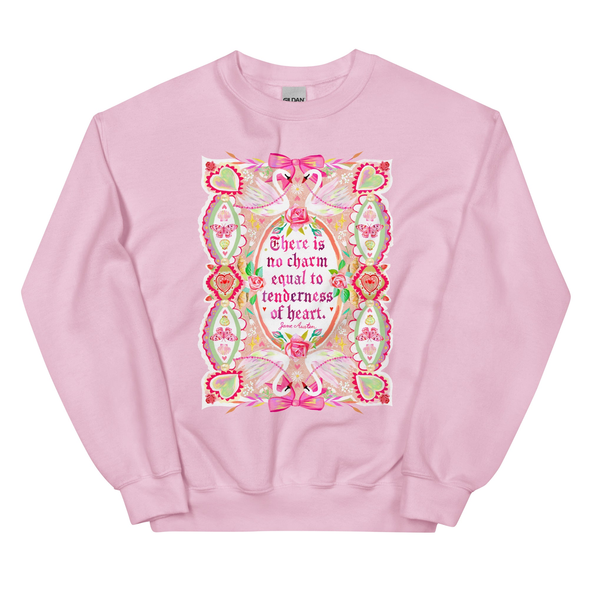 Tenderness of Heart Unisex Sweatshirt Light Pink