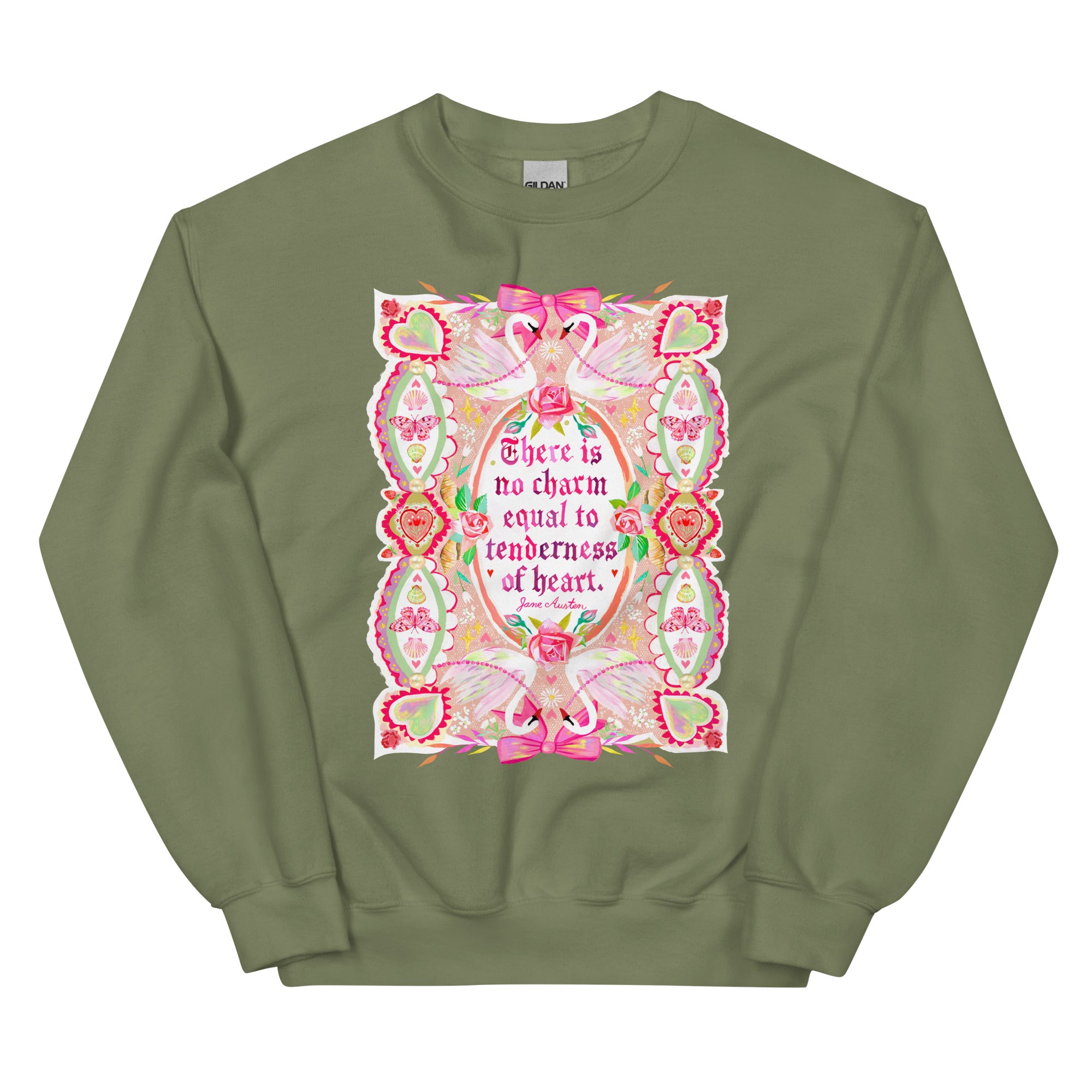 Tenderness of Heart Unisex Sweatshirt Military Green