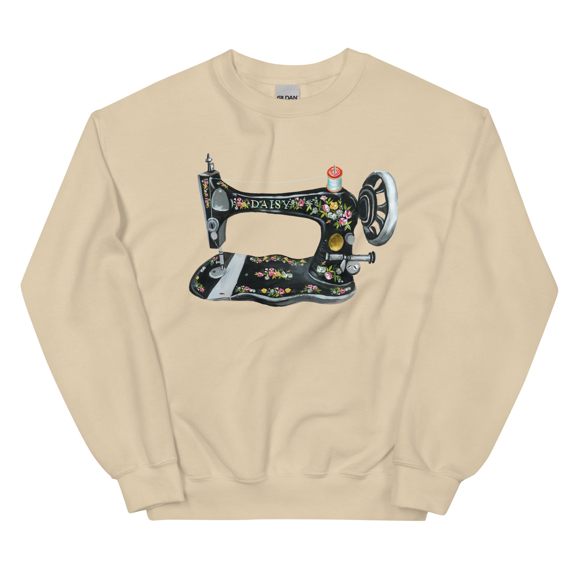 Sewing Machine Unisex Sweatshirt Sand