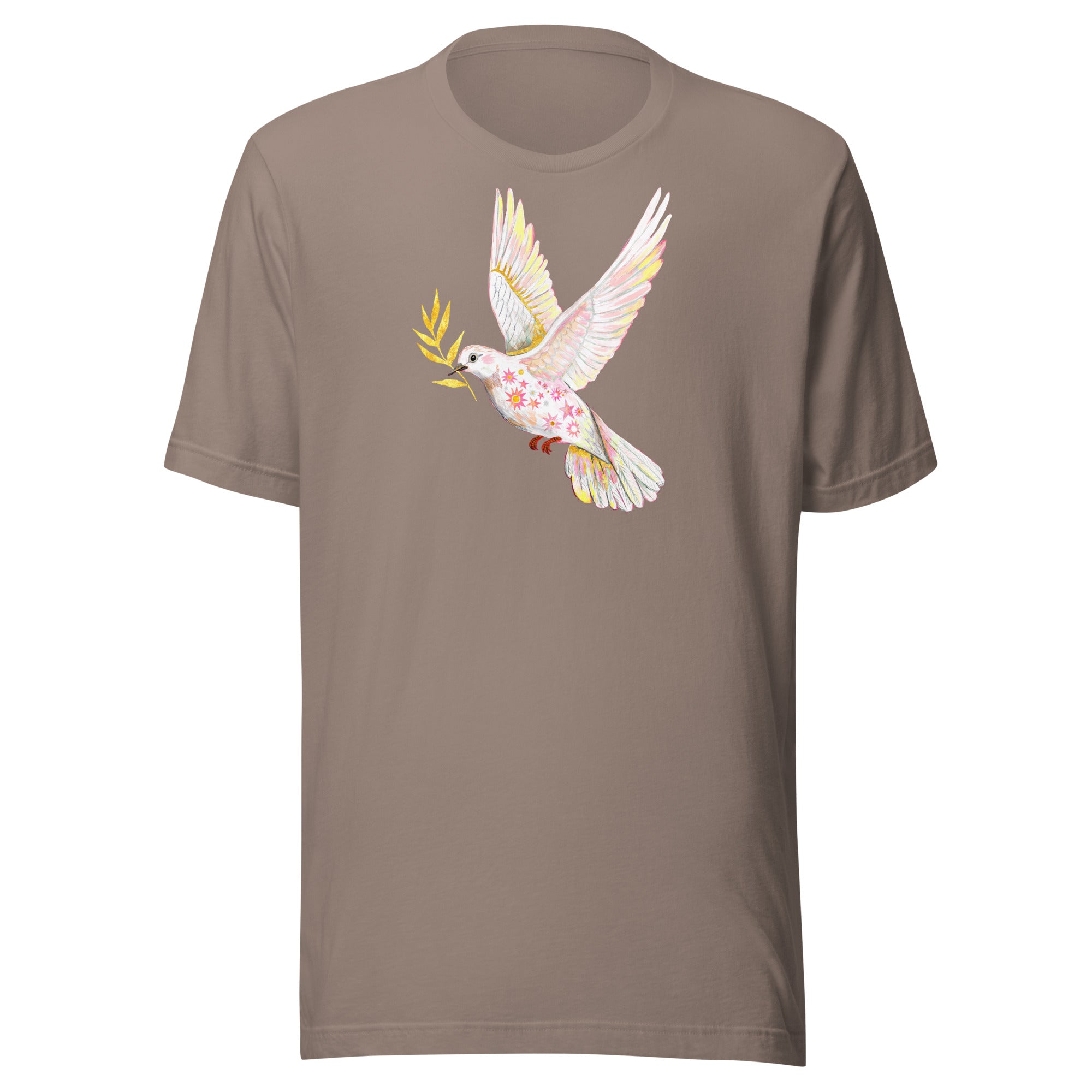 Dove Unisex t-shirt Pebble