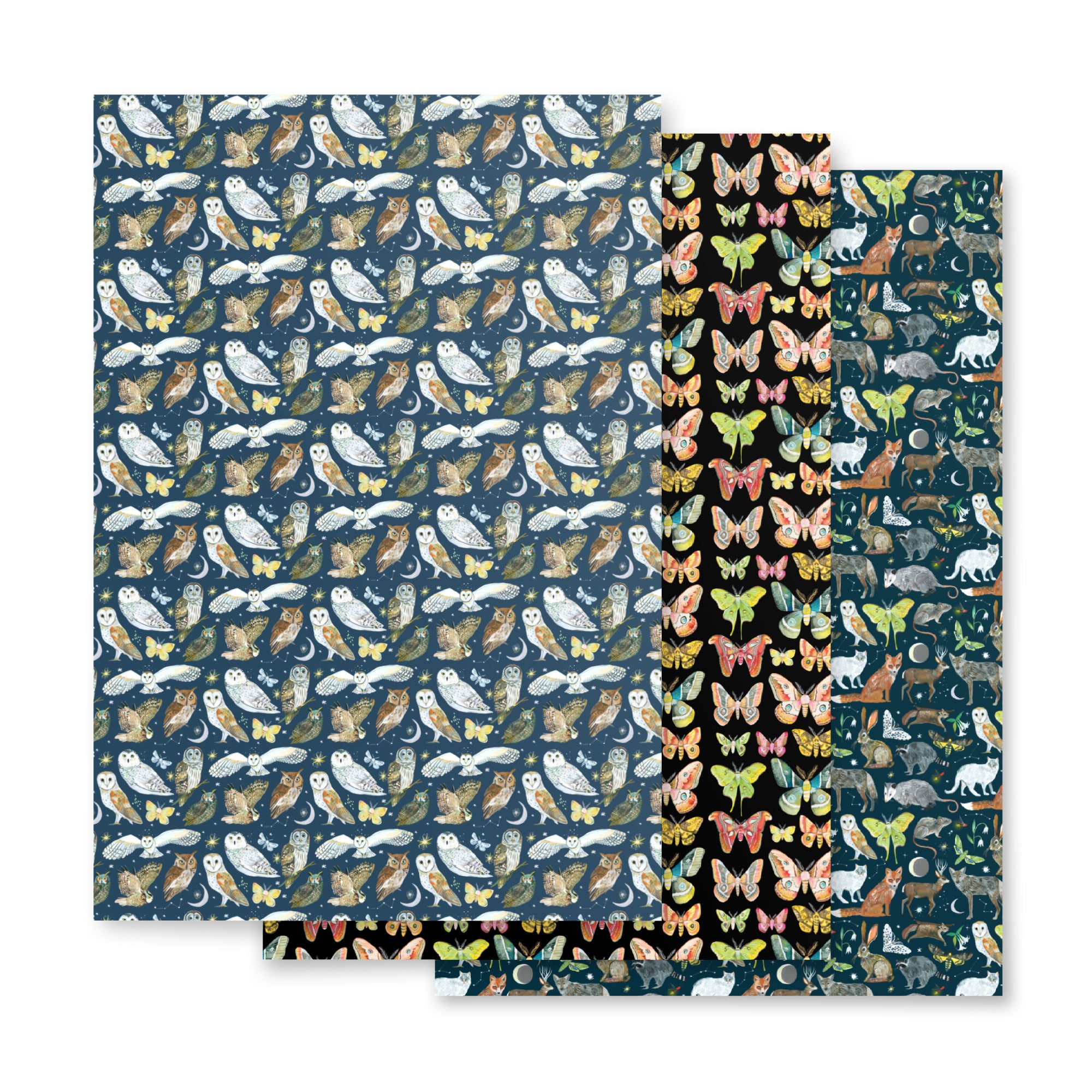 Night Creatures Gift Wrap Sheets