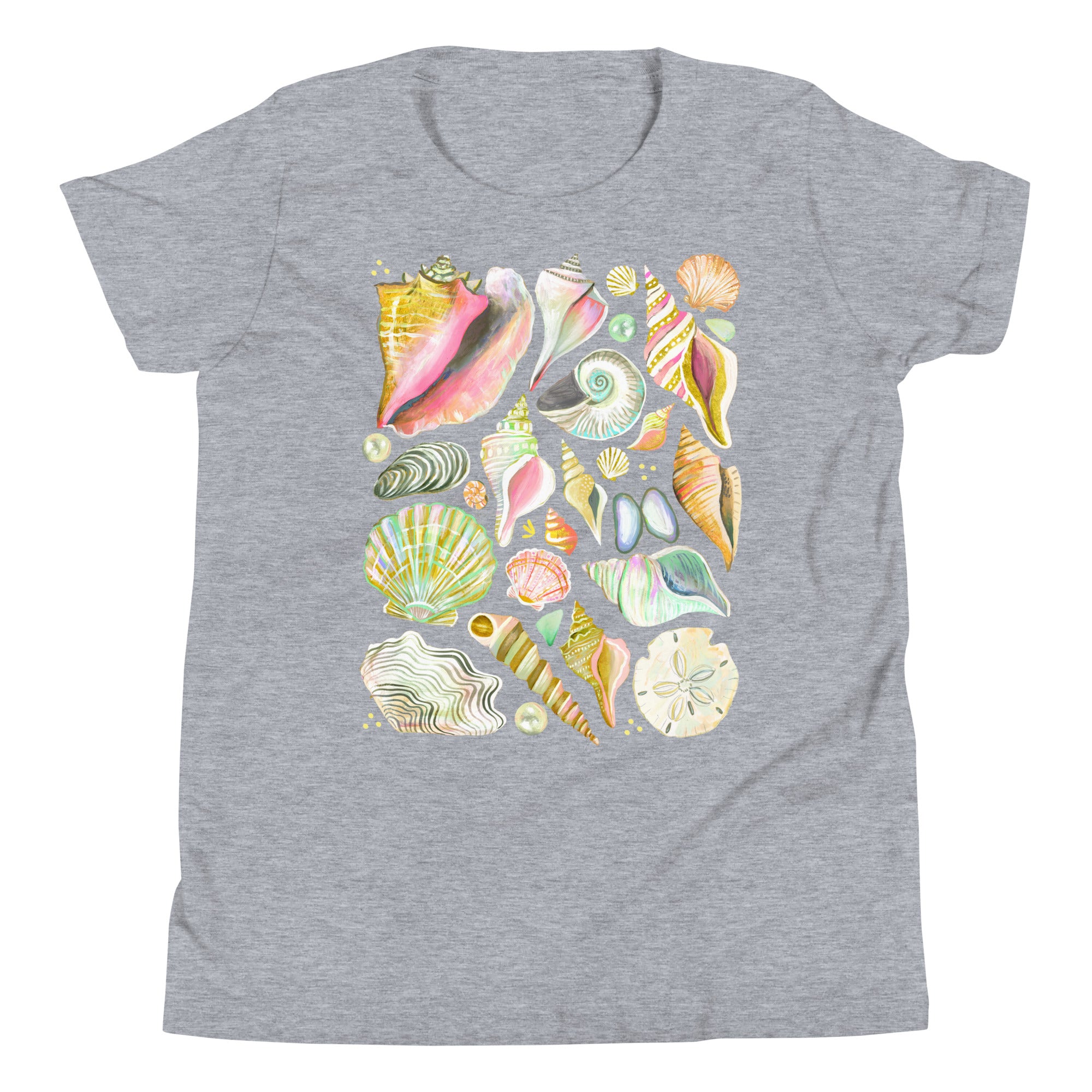 Seashell Youth T-Shirt Athletic Heather