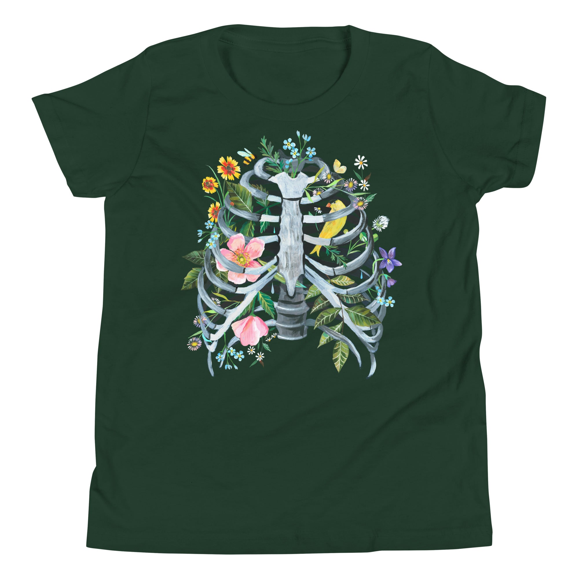 Rib Cage Youth T-Shirt Forest