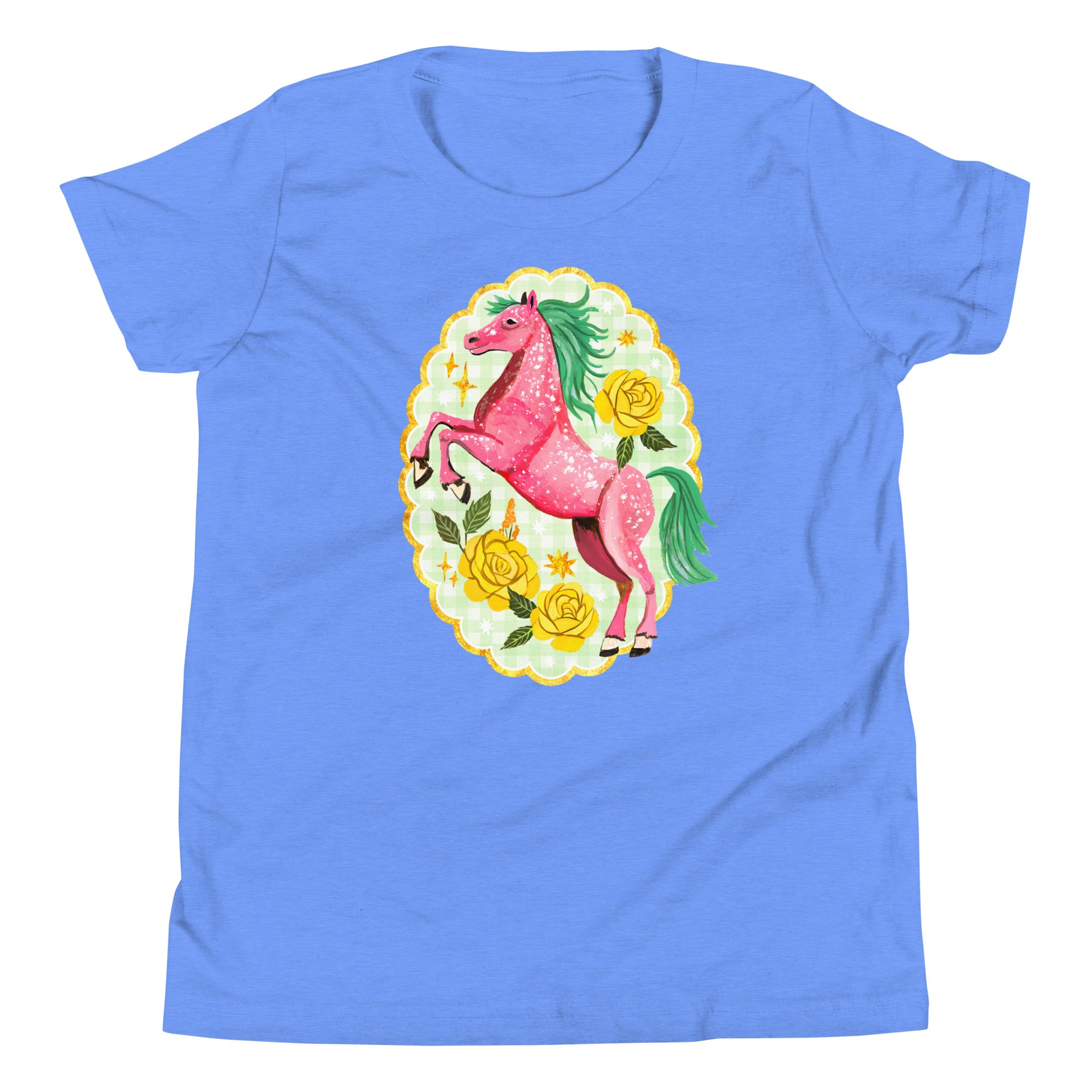 Sparkle Pony Youth T-Shirt Heather Columbia Blue