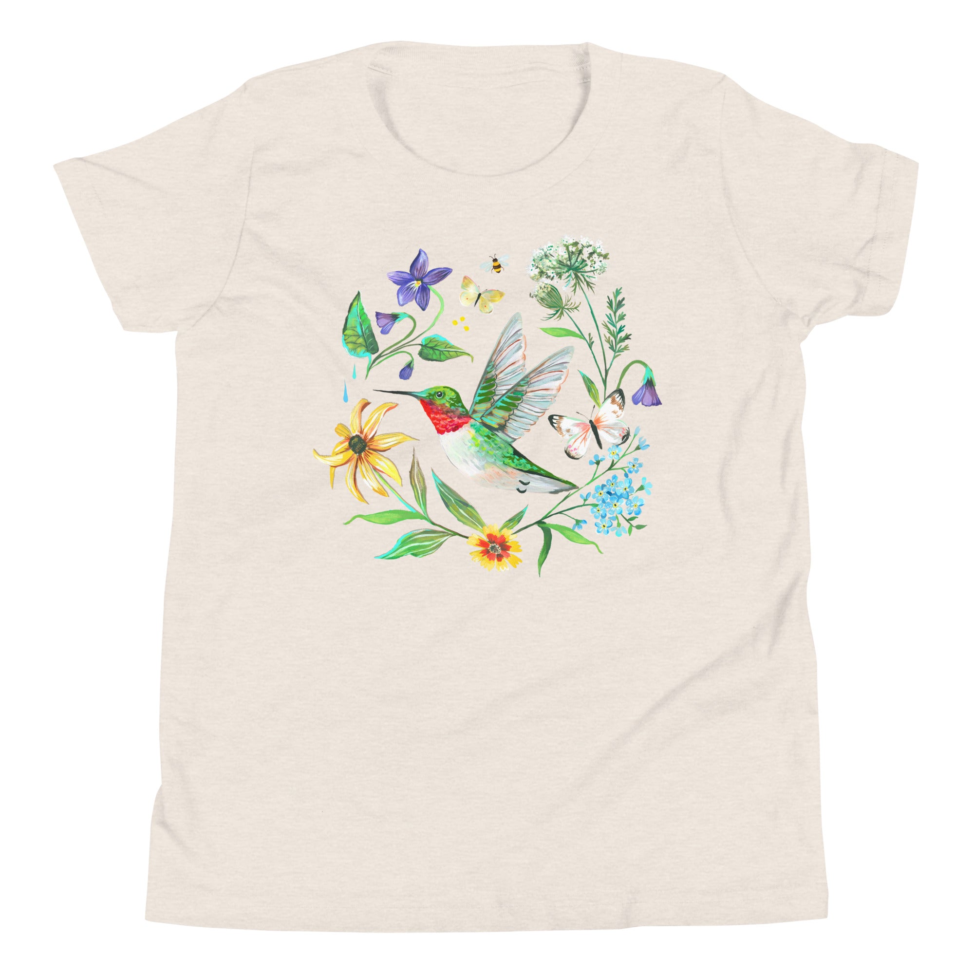 Hummingbird Youth T-Shirt Heather Dust