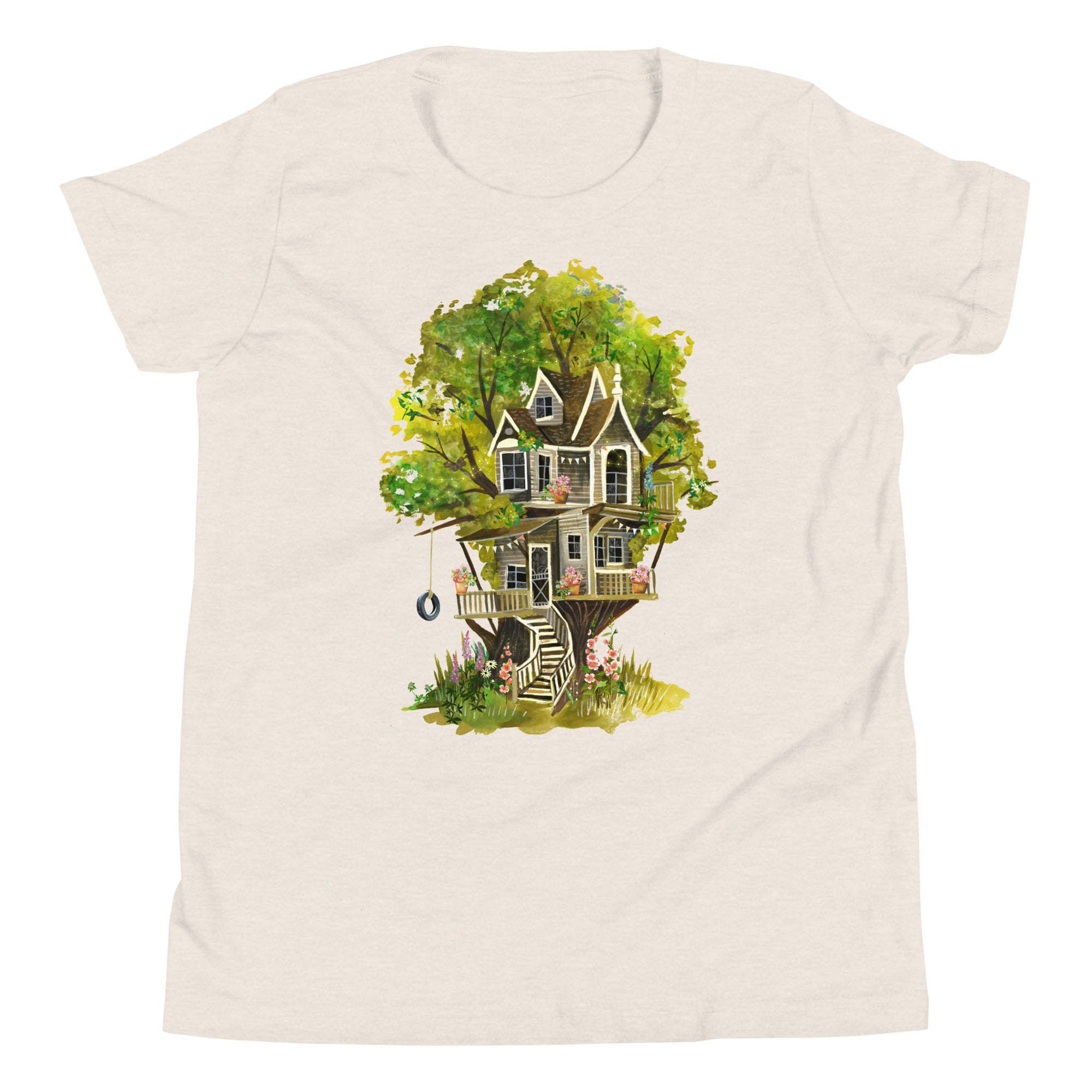 Treehouse Youth T-Shirt Heather Dust